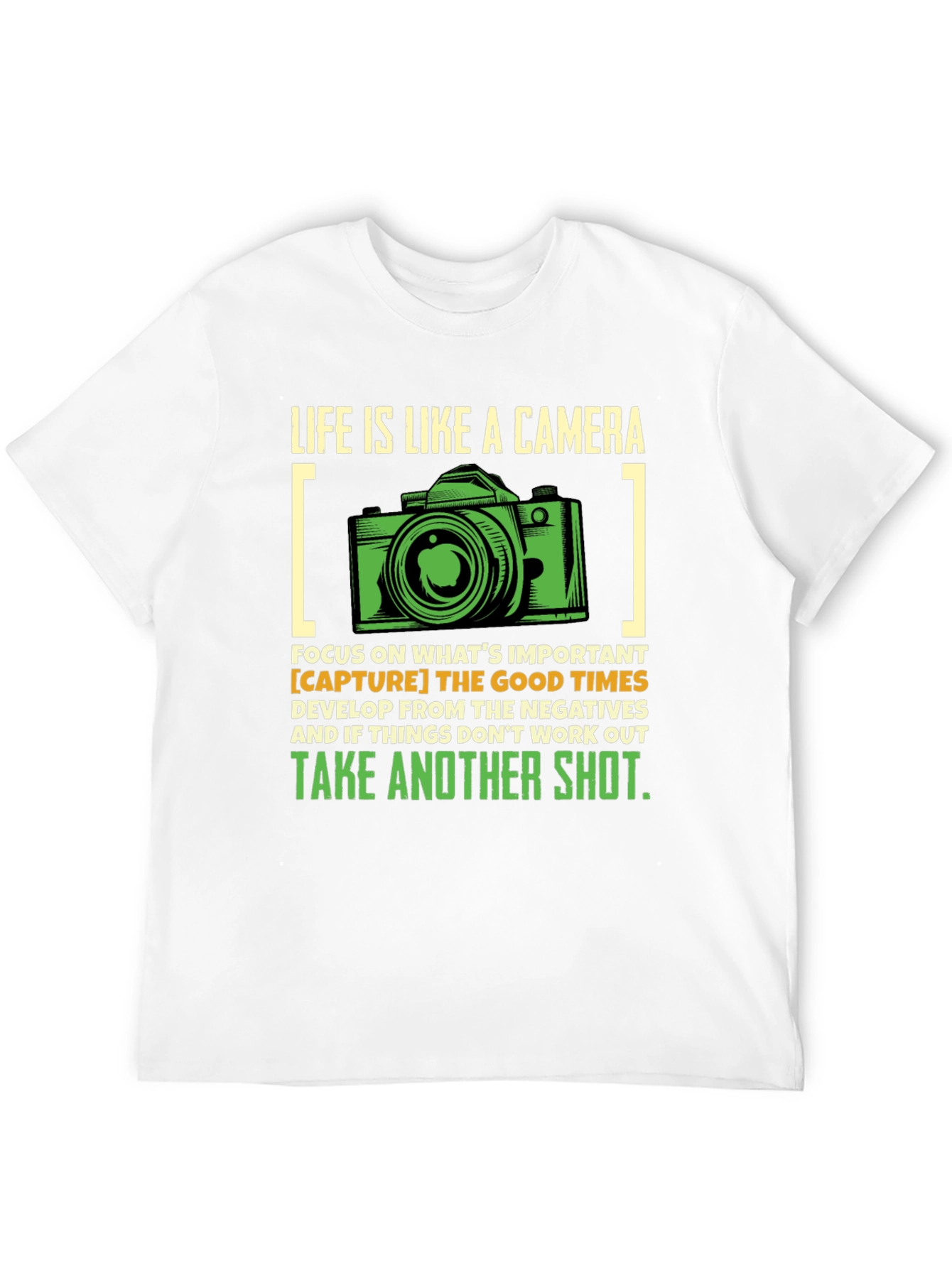 Black Life is Like a Camera Graphic T-Shirt view 12