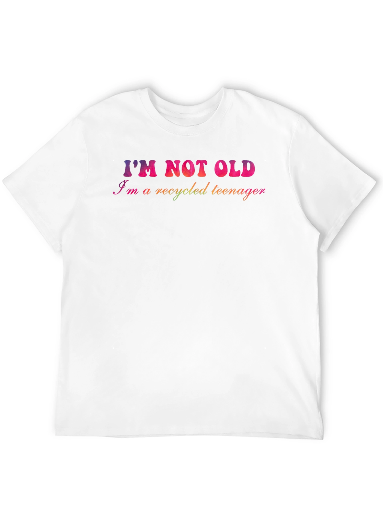 Black I'm Not Old, Recycled Teenager Graphic T-Shirt view 12