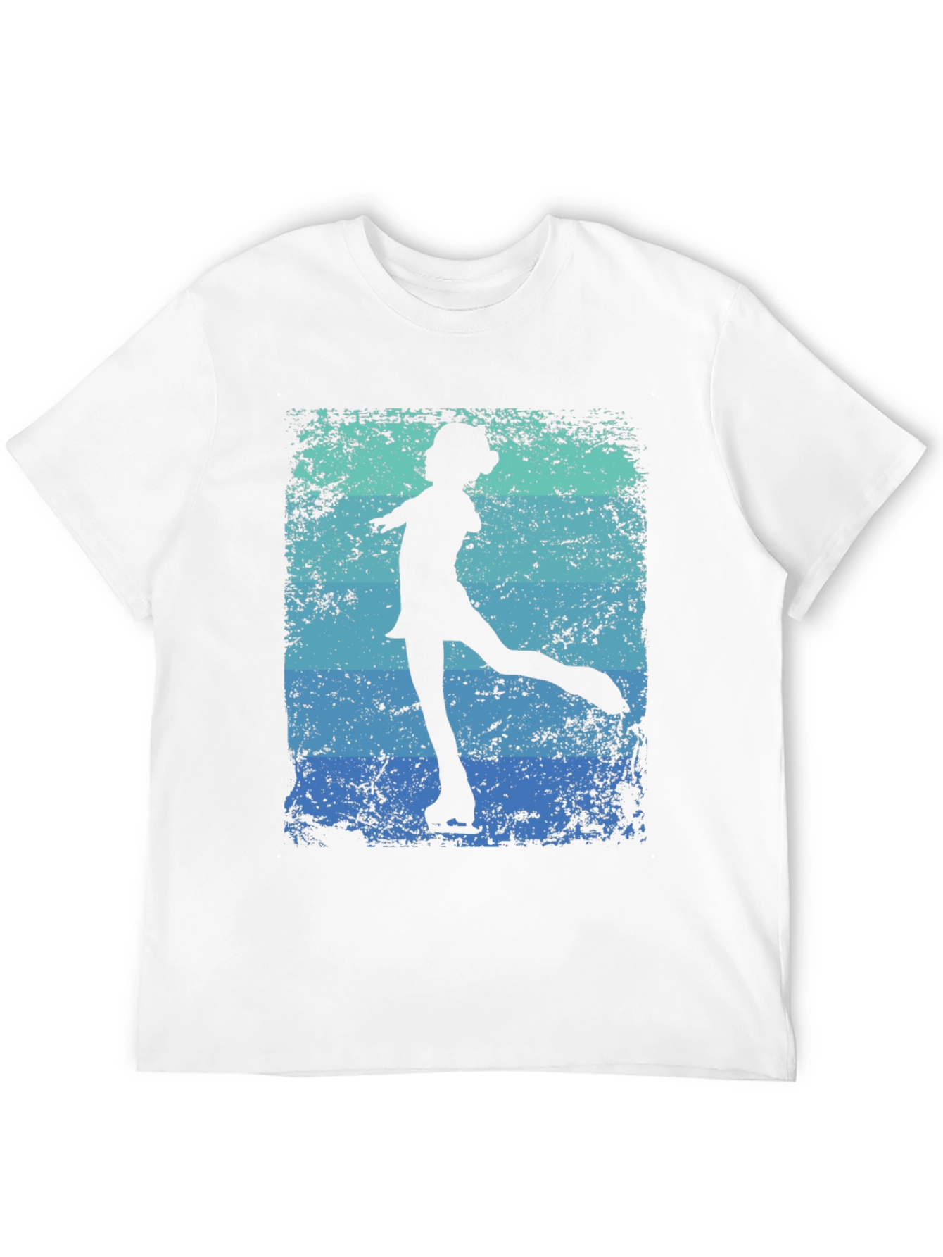 Black Retro Figure Skater Graphic Tee - Black Cotton Blend view 12