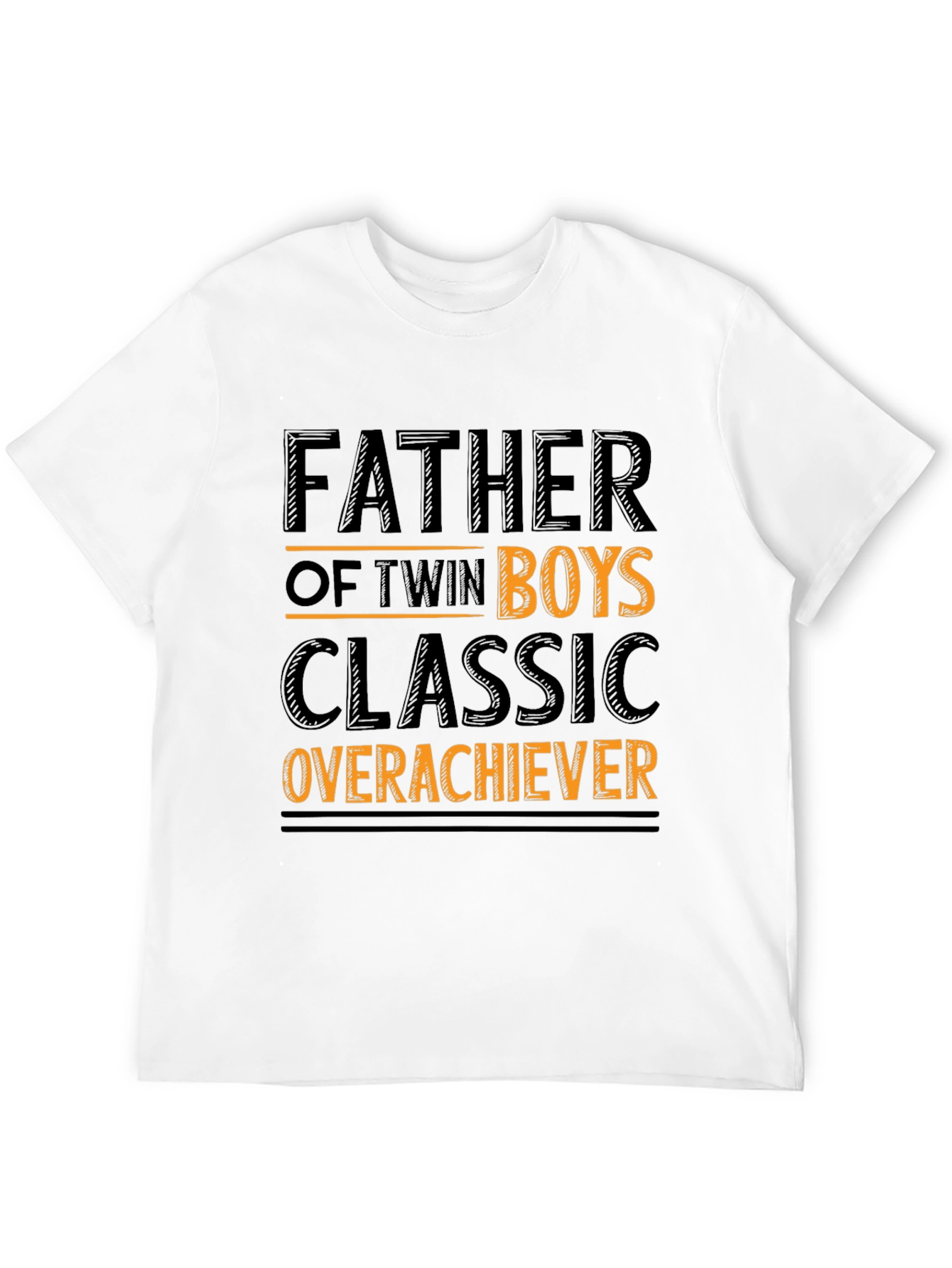 Black Father of Twin Boys Classic Overachiever T-Shirt view 12