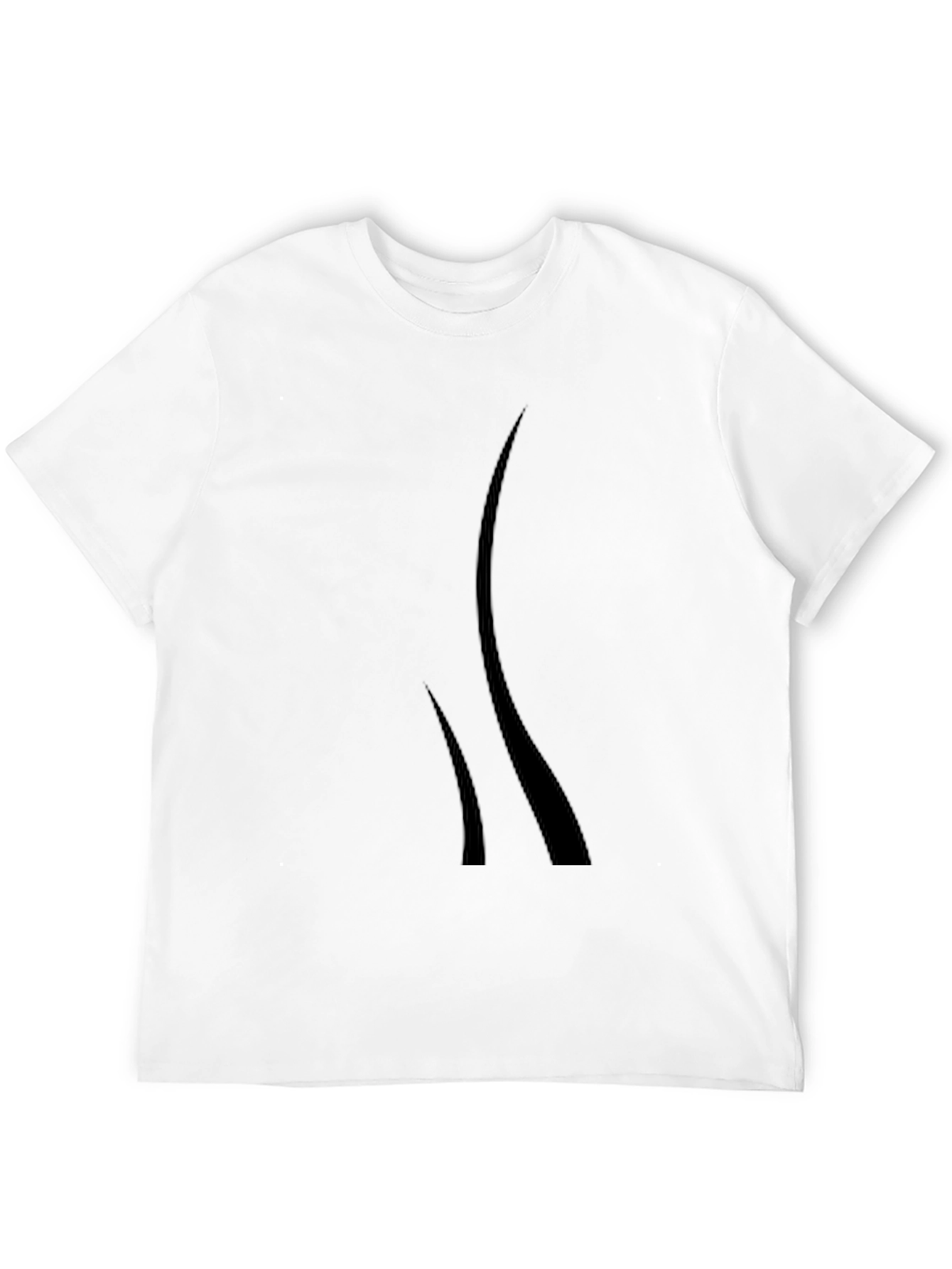 Black Men's Black Graphic Tee - Modern Design, Casual Style view 12