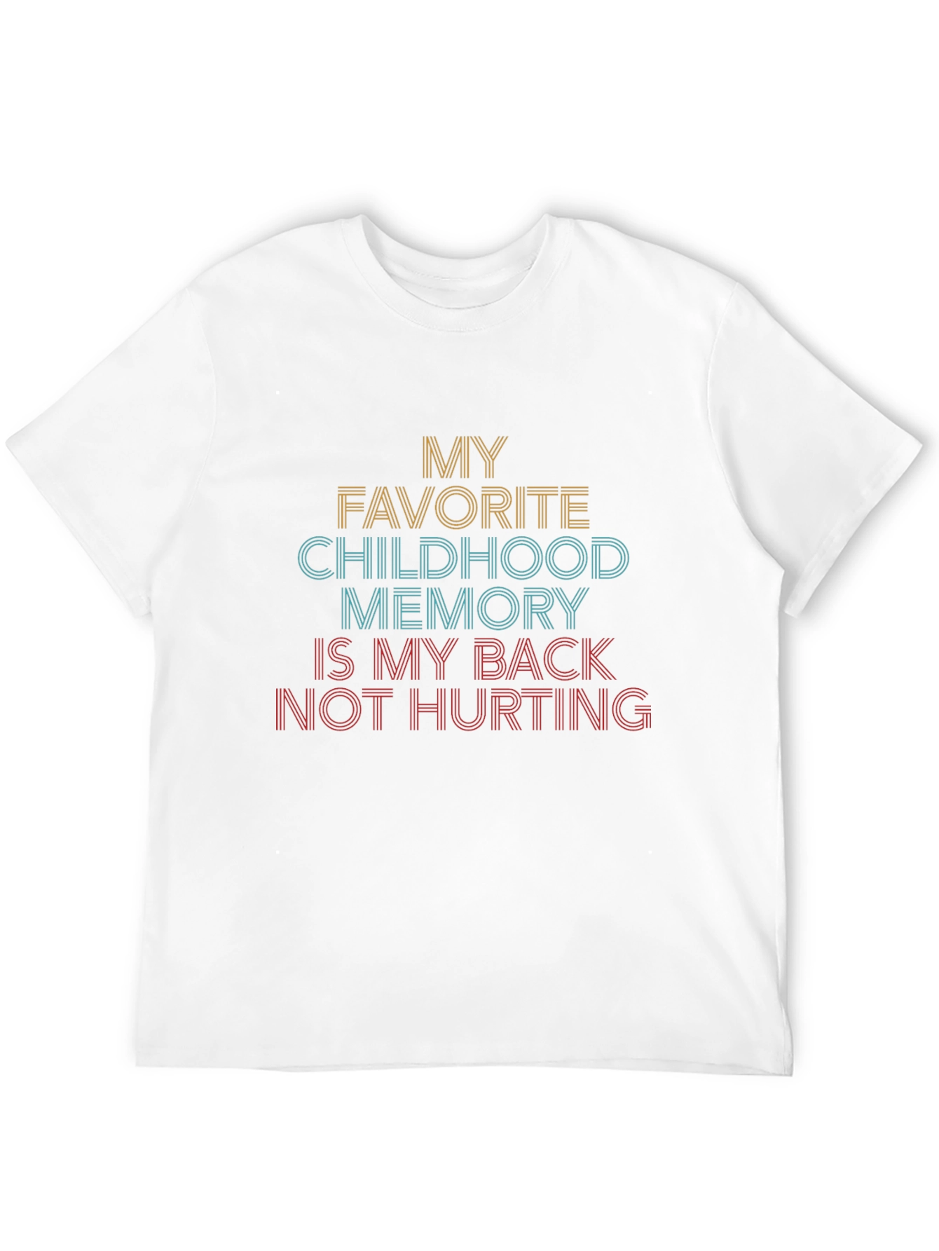 Black My Favorite Childhood Memory T-Shirt view 12
