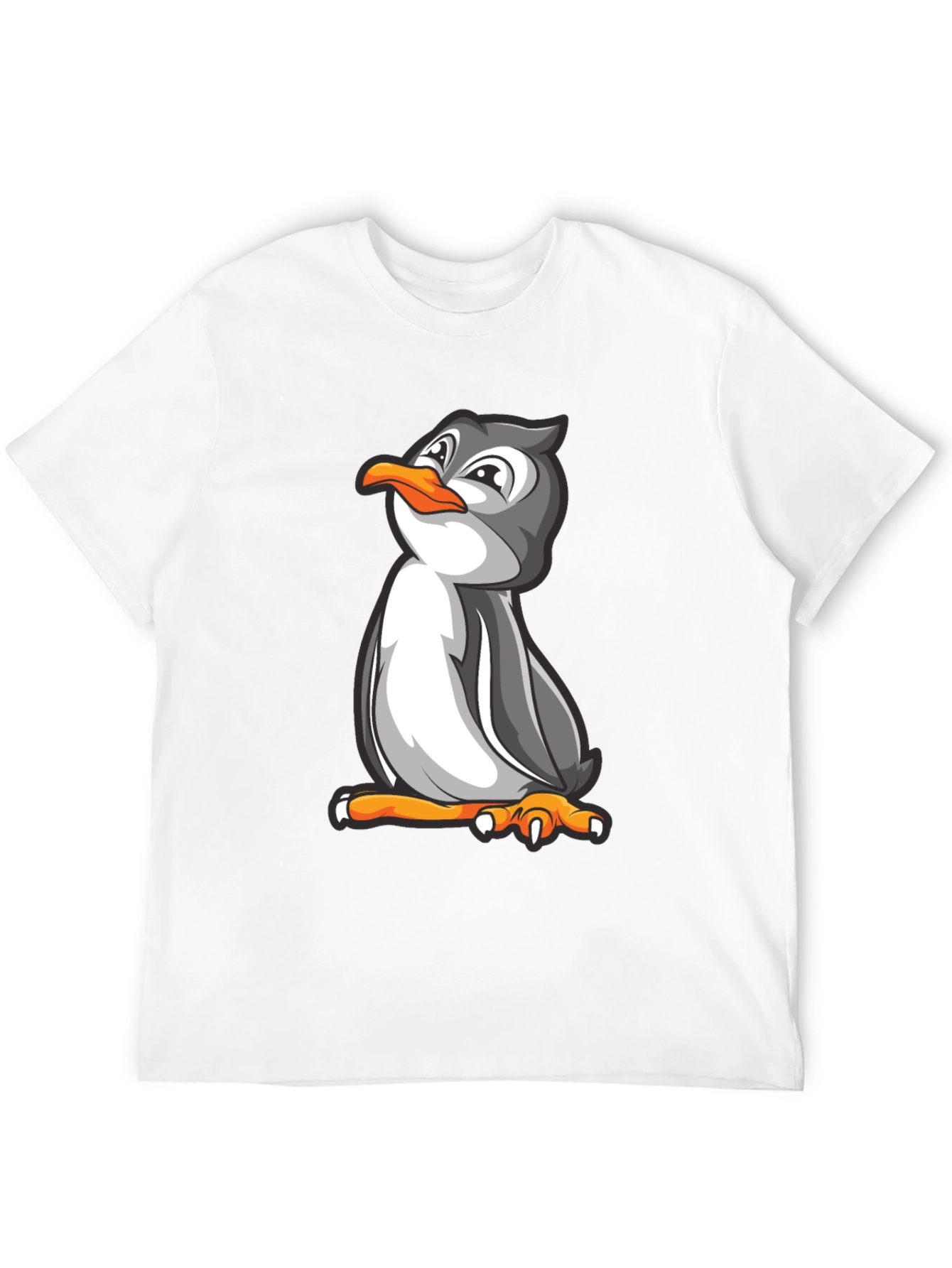 Black Penguin Graphic Tee - Black Cotton Blend Comfort Fit view 12