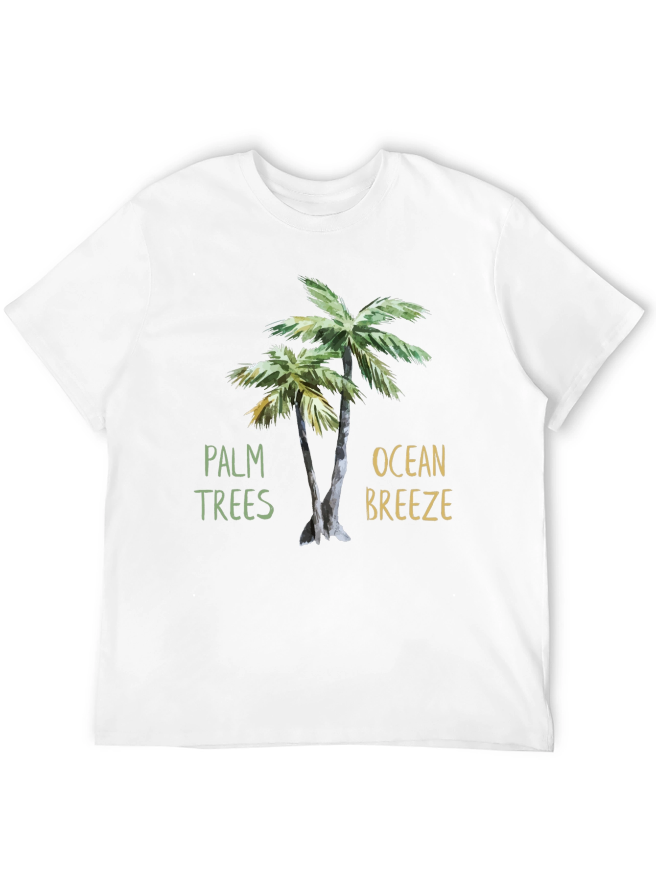 Black Palm Trees & Ocean Breeze T-Shirt view 12