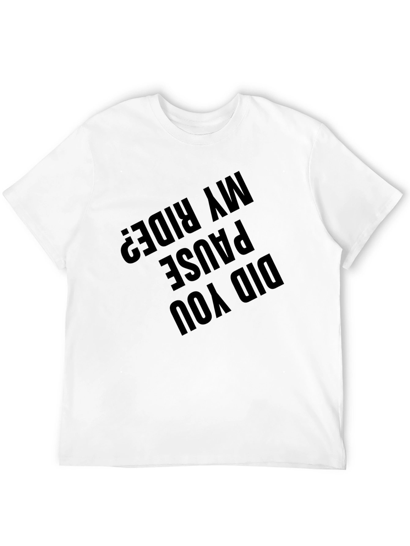 Black Did You Pause My Ride? Graphic T-Shirt - Black view 12