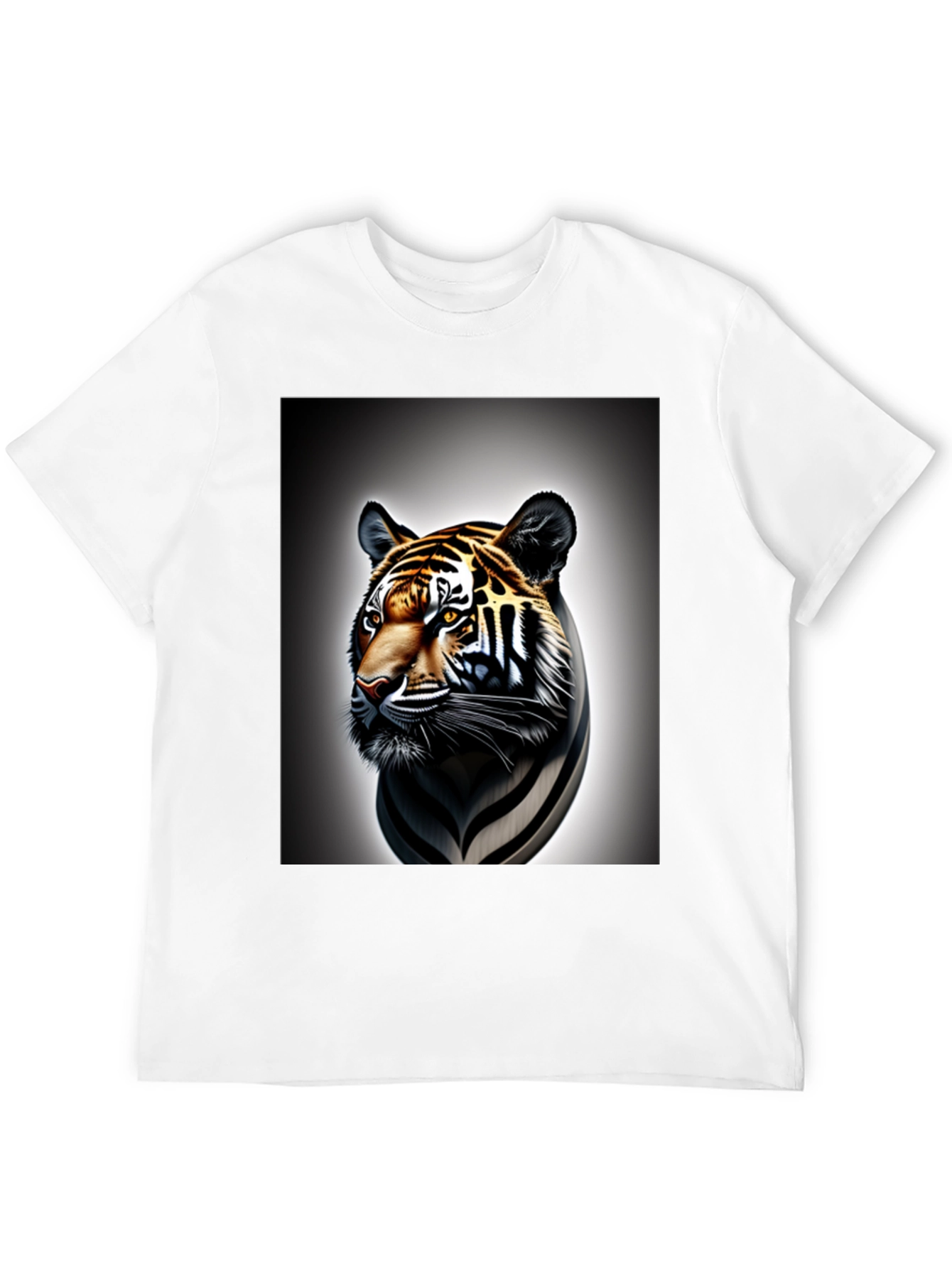 Black Tiger Graphic Tee - Cool Animal Print Shirt view 12