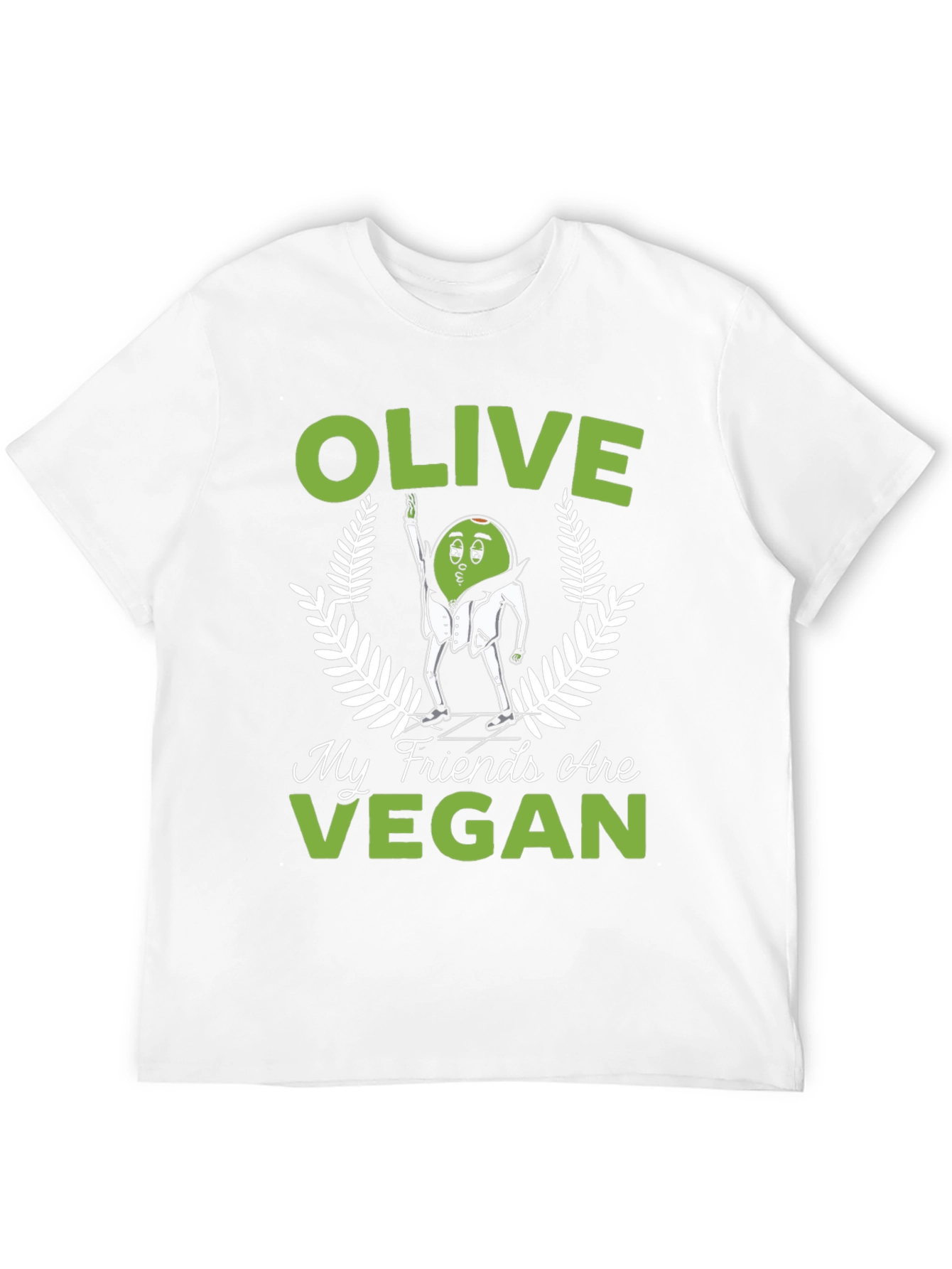 Black Olive My Friends Are Vegan Funny Graphic Tee view 12