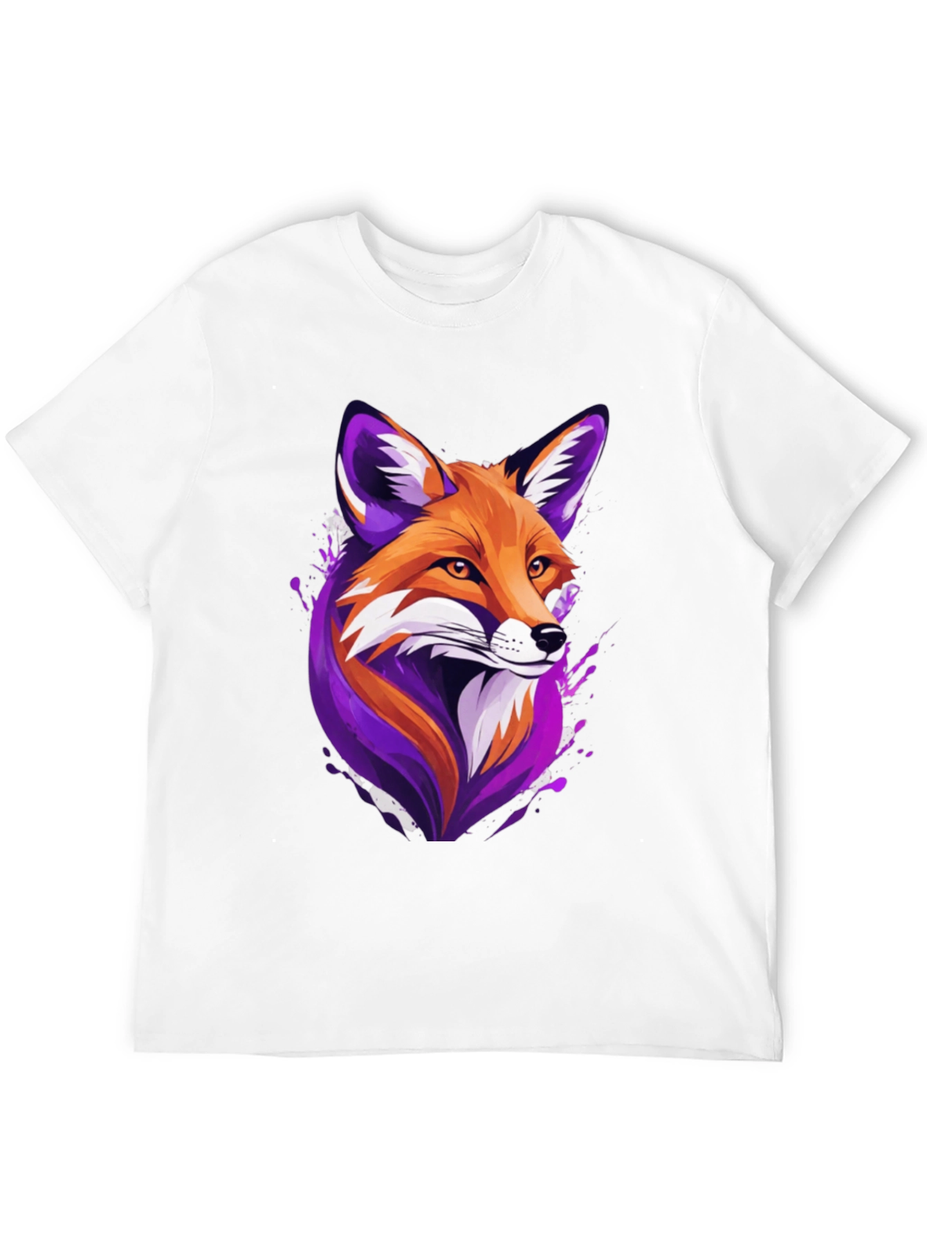 Black Fox Graphic Tee - Unique Animal Design, Soft Cotton Blend view 12