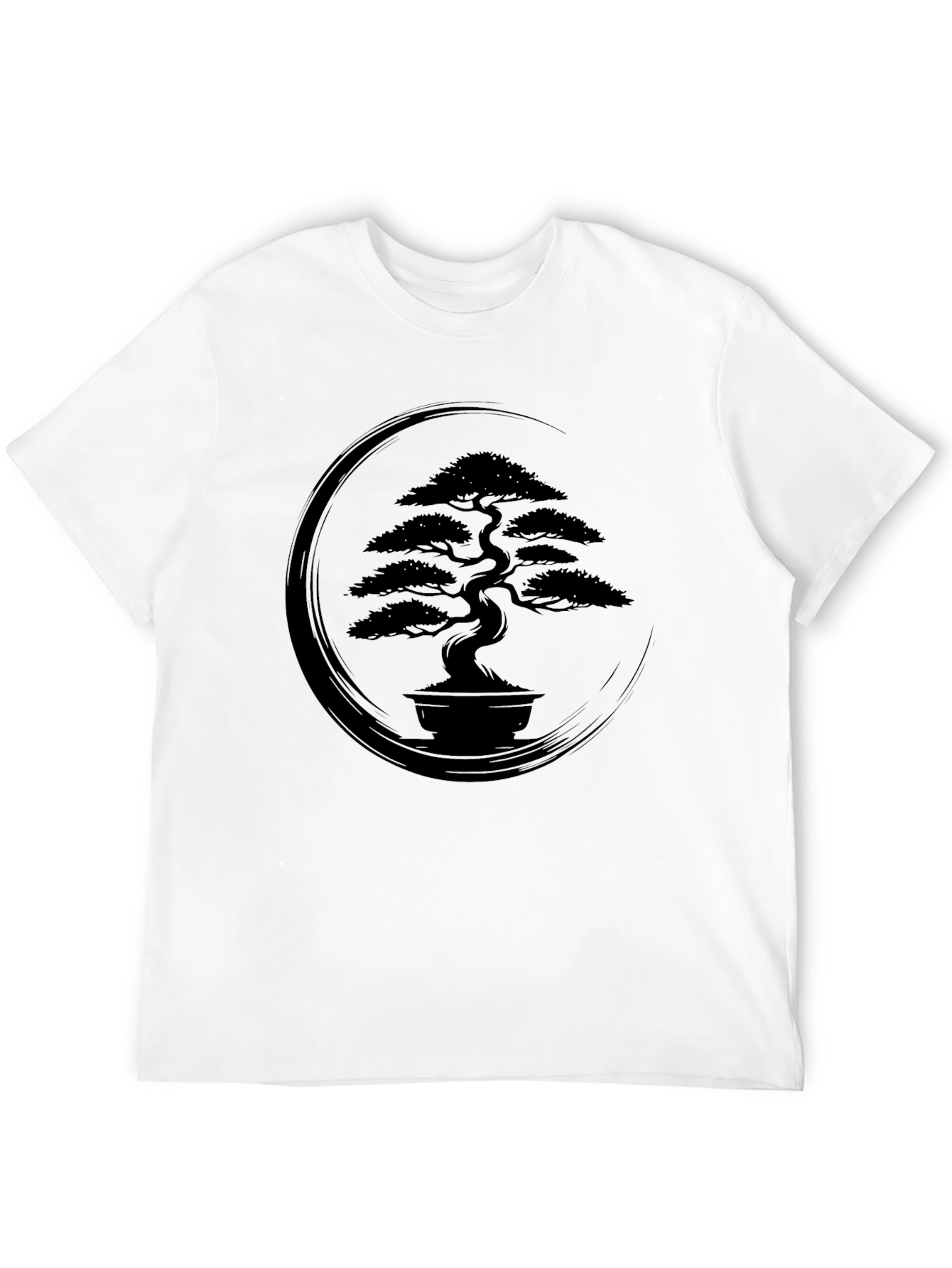 Black Bonsai Tree Graphic Tee - Zen Style view 12