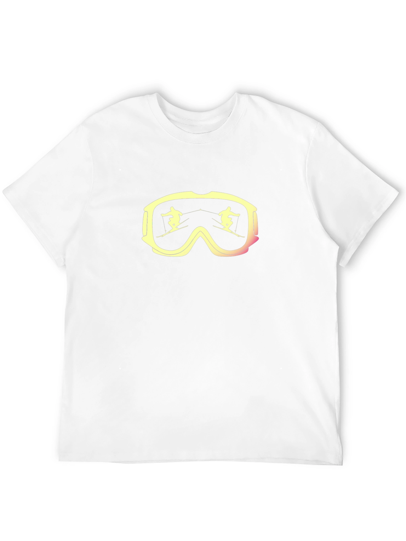 Black Ski Goggles Reflection Graphic Tee view 12