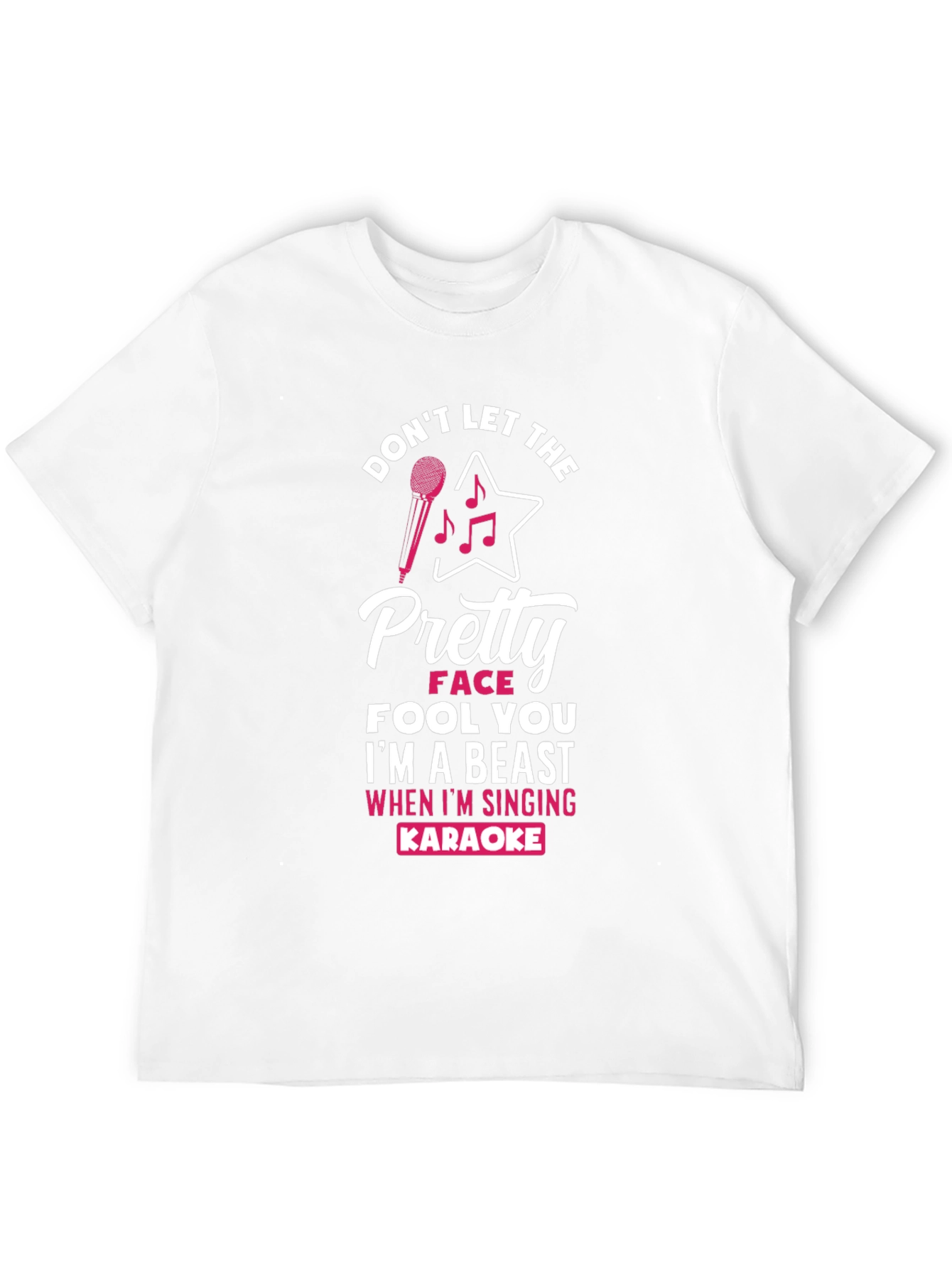 Black Karaoke Beast Graphic T-Shirt - Don't Let The Pretty Face Fool You view 12