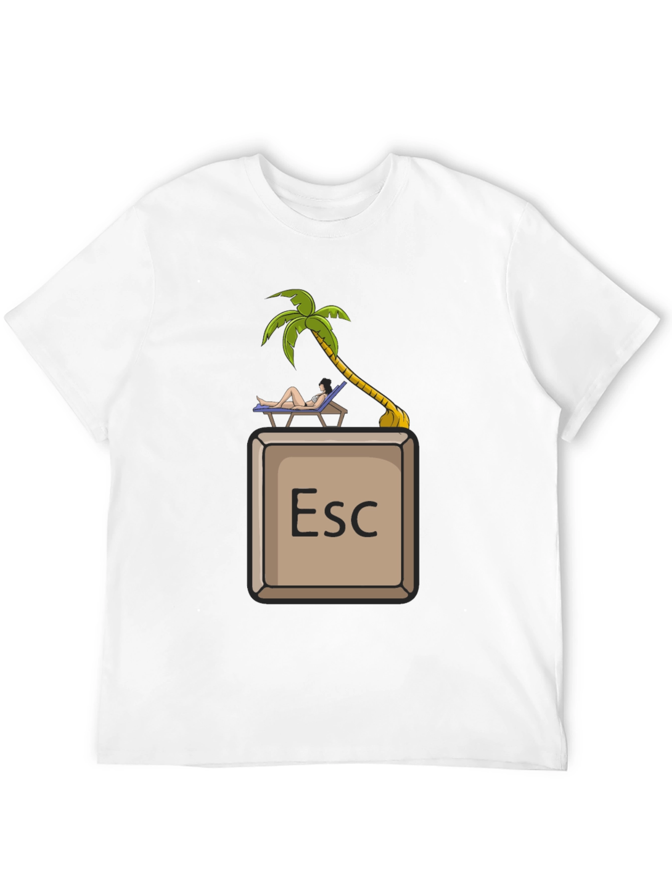 Black Escape Key Vacation T-Shirt - Relax Mode Activated view 12