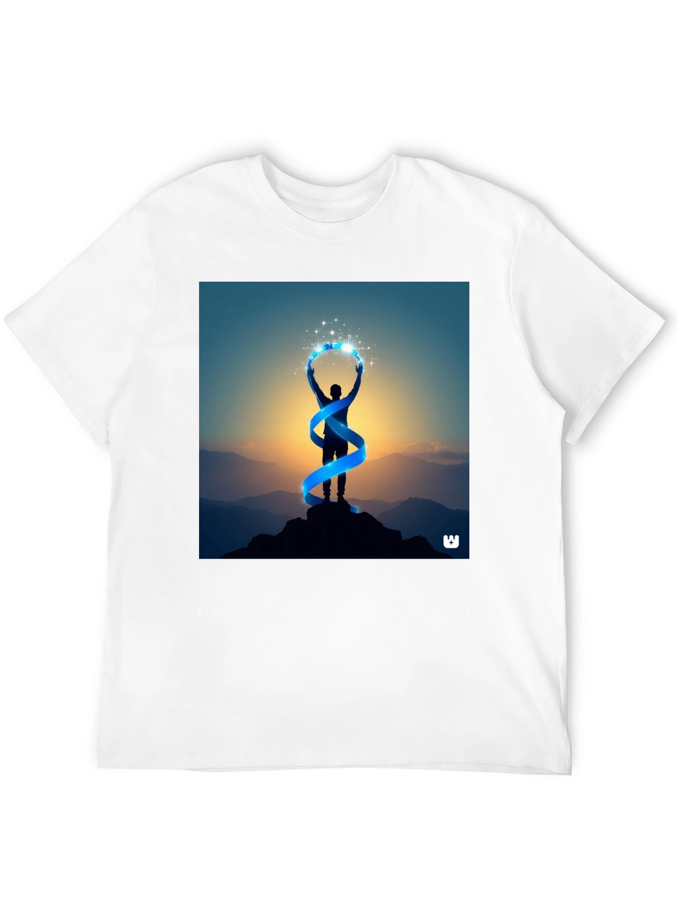 Black Ascension Graphic Tee - Black Cotton Blend view 12