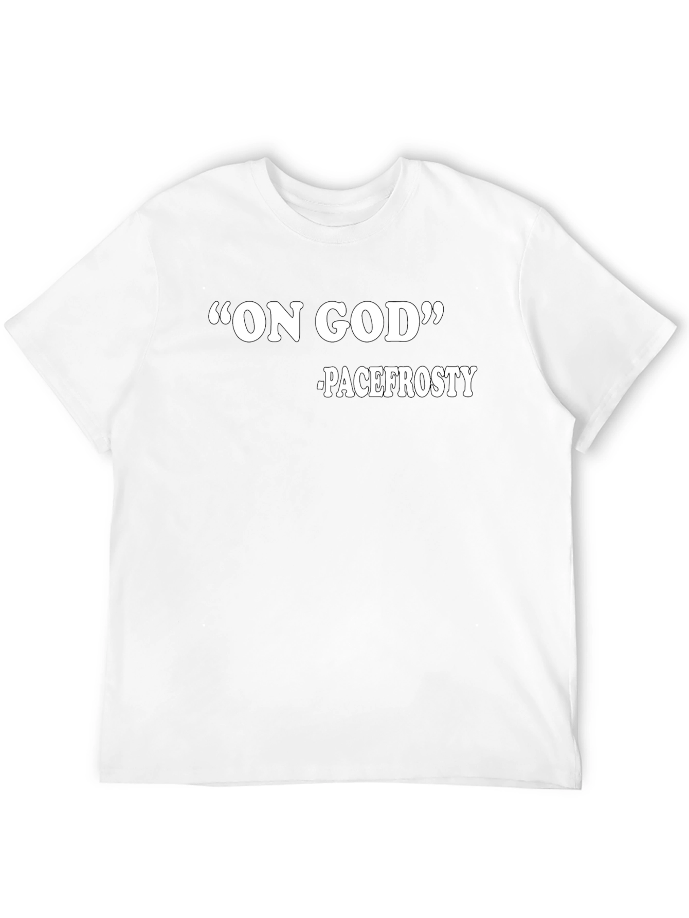 Black On God Pacefrosty Black Graphic Tee Shirt view 12