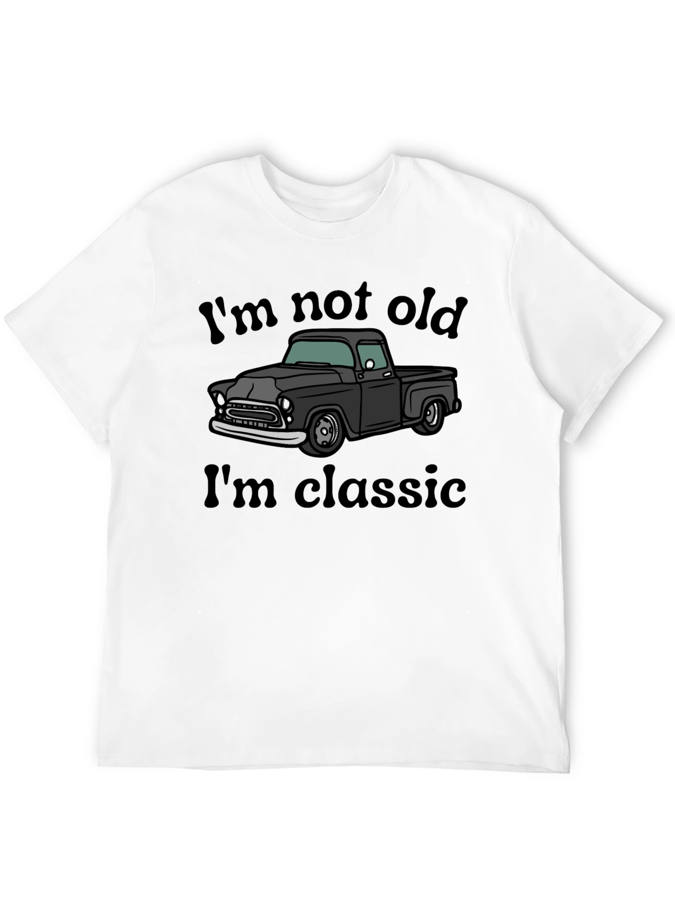 Black Classic Truck Graphic Tee - I'm Not Old, I'm Classic view 12
