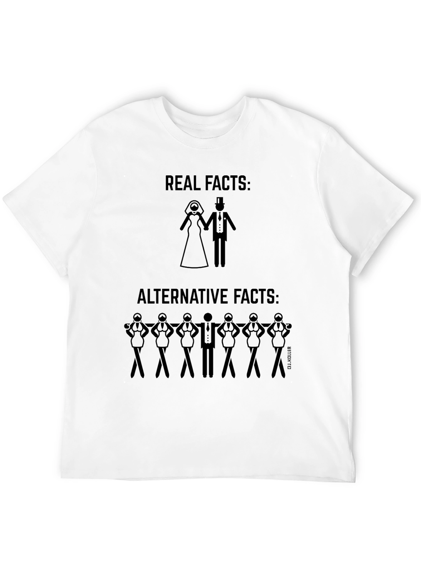 Black Real Facts Alternative Facts T-Shirt view 12