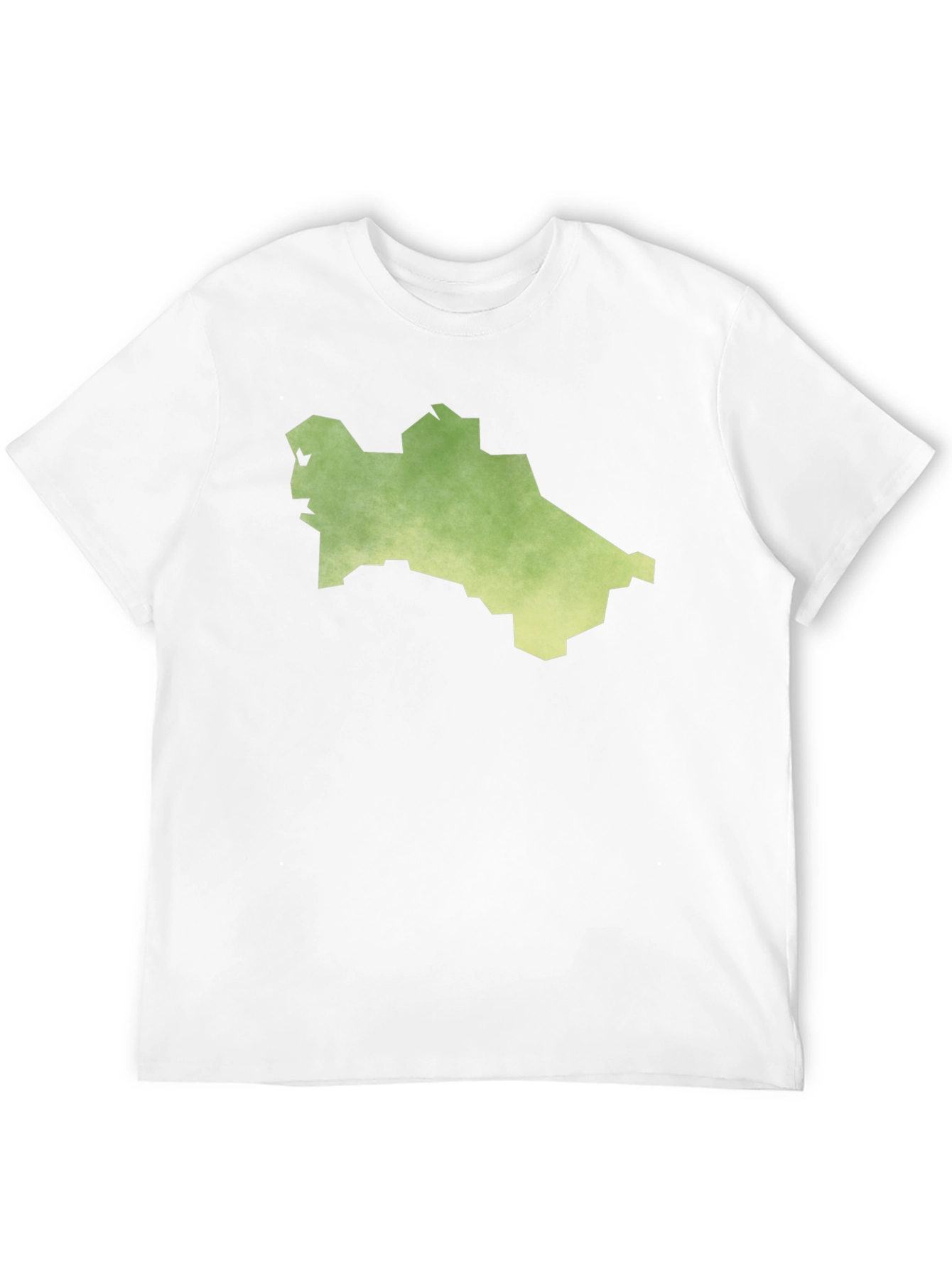 Black Turkmenistan Map T-Shirt - Black Cotton Tee view 12