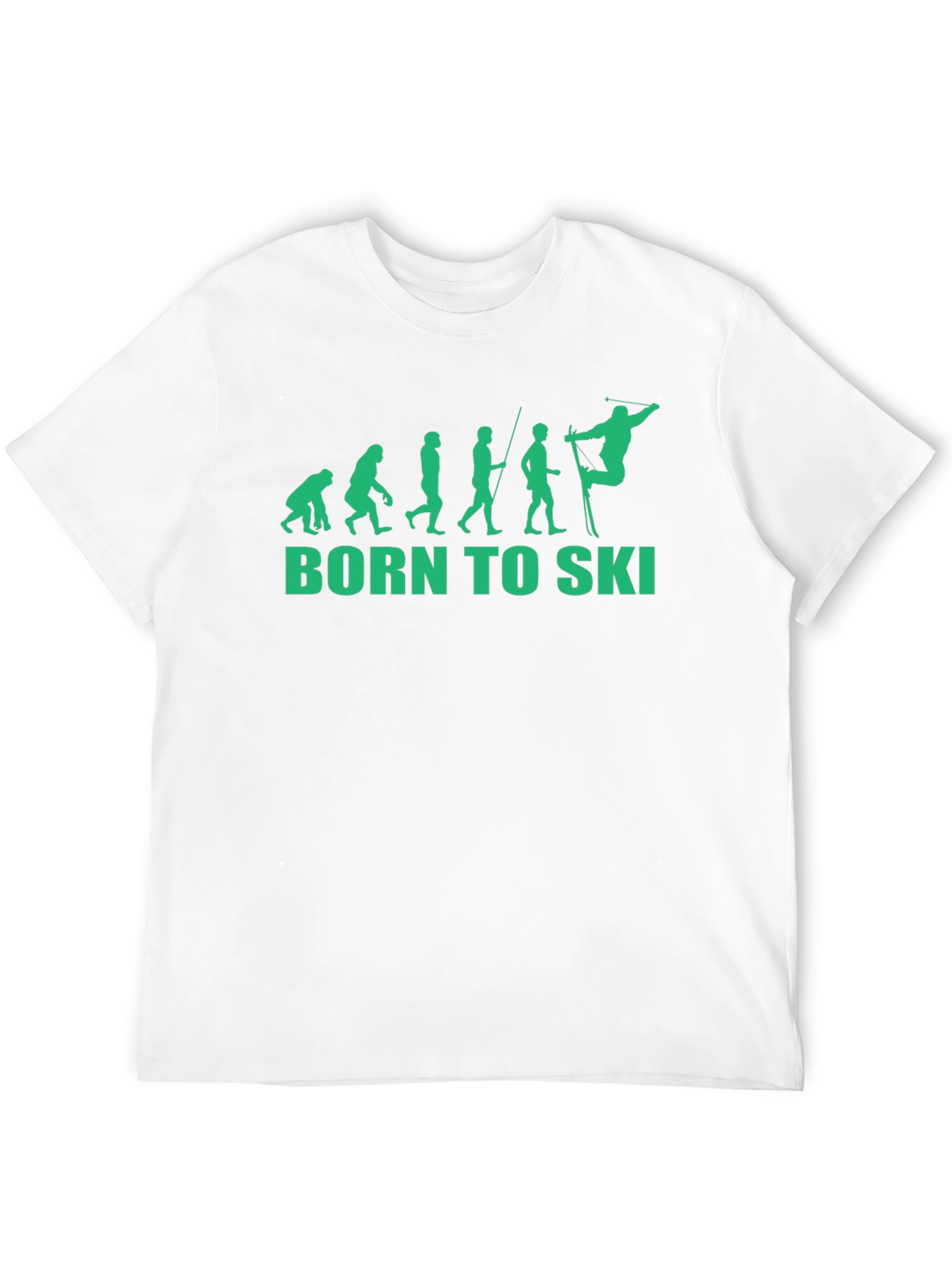 Black Born to Ski Evolution T-Shirt view 12