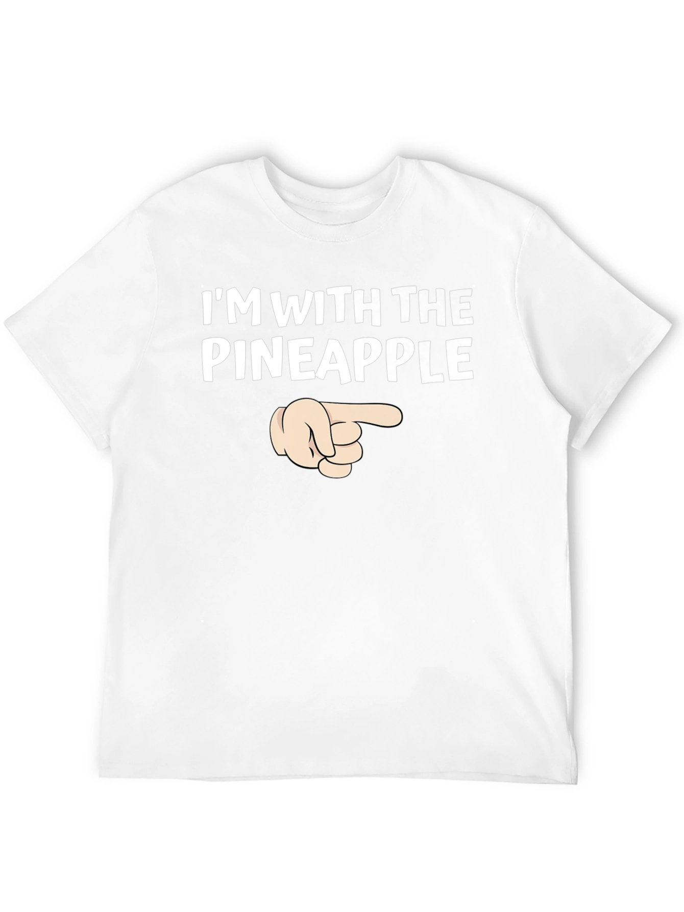 Black I'm With The Pineapple T-Shirt view 12