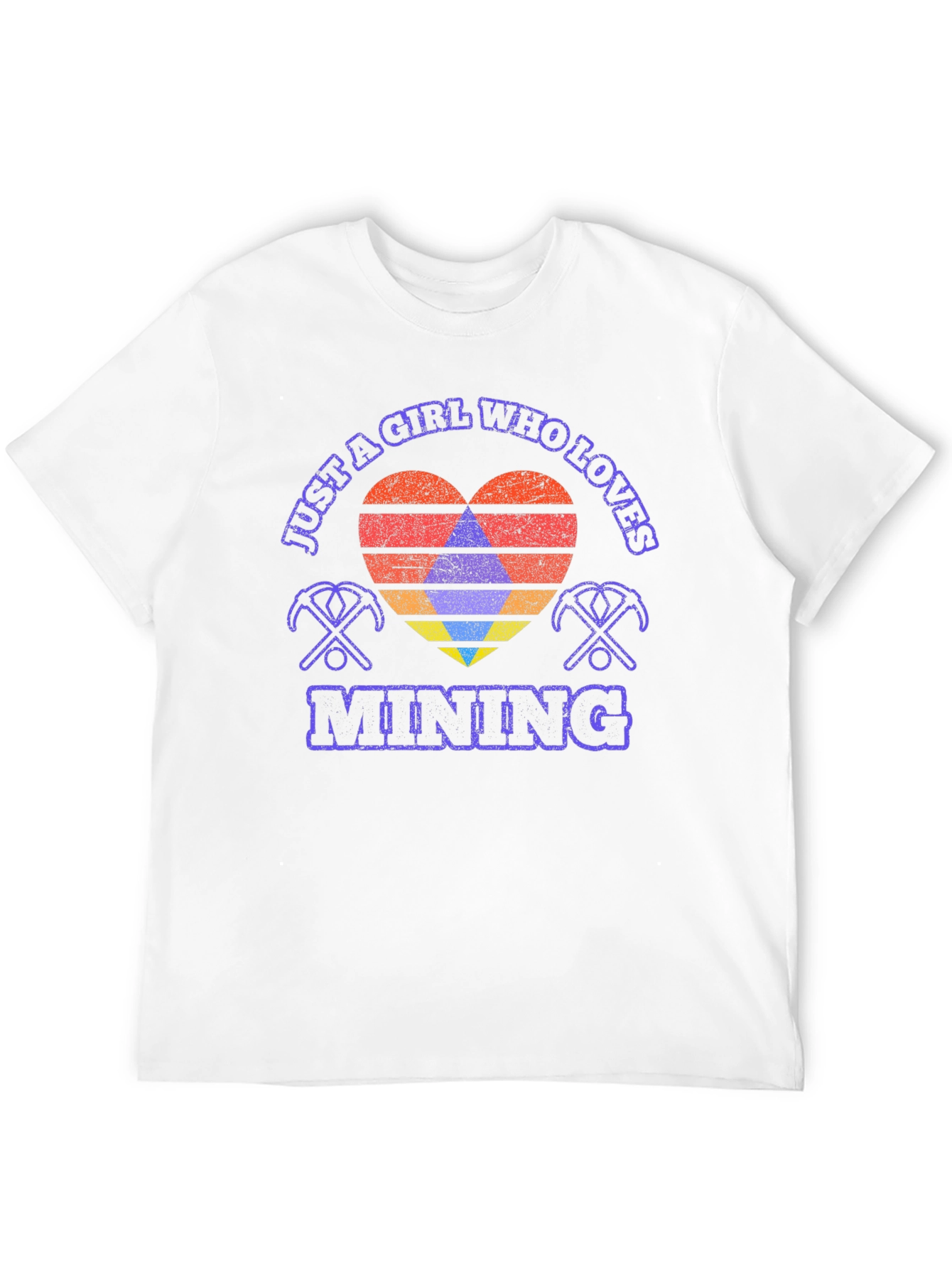 Black Just a Girl Who Loves Mining T-Shirt view 12