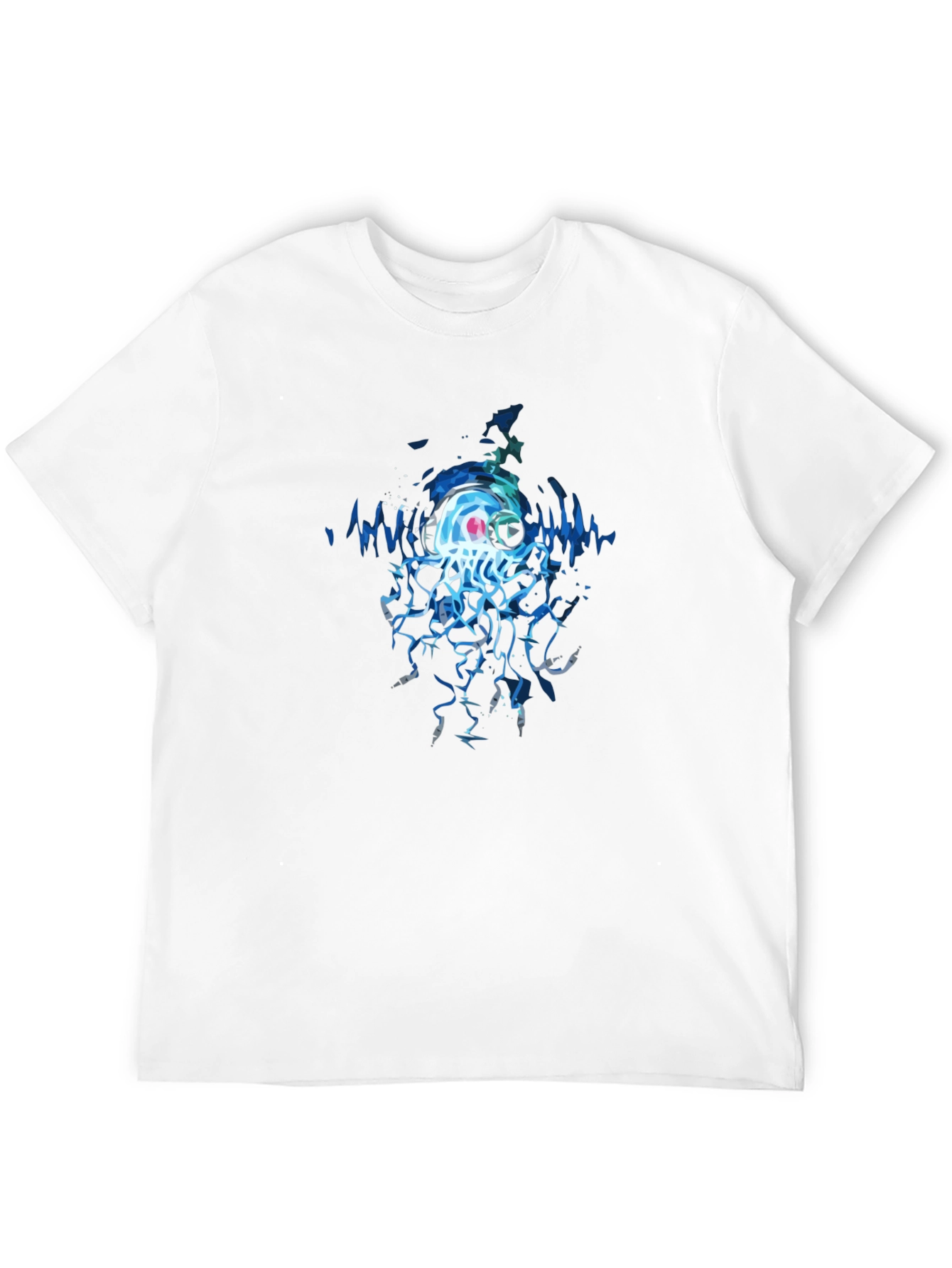 Black Jellyfish DJ Graphic Tee - Cool Black T-Shirt view 12