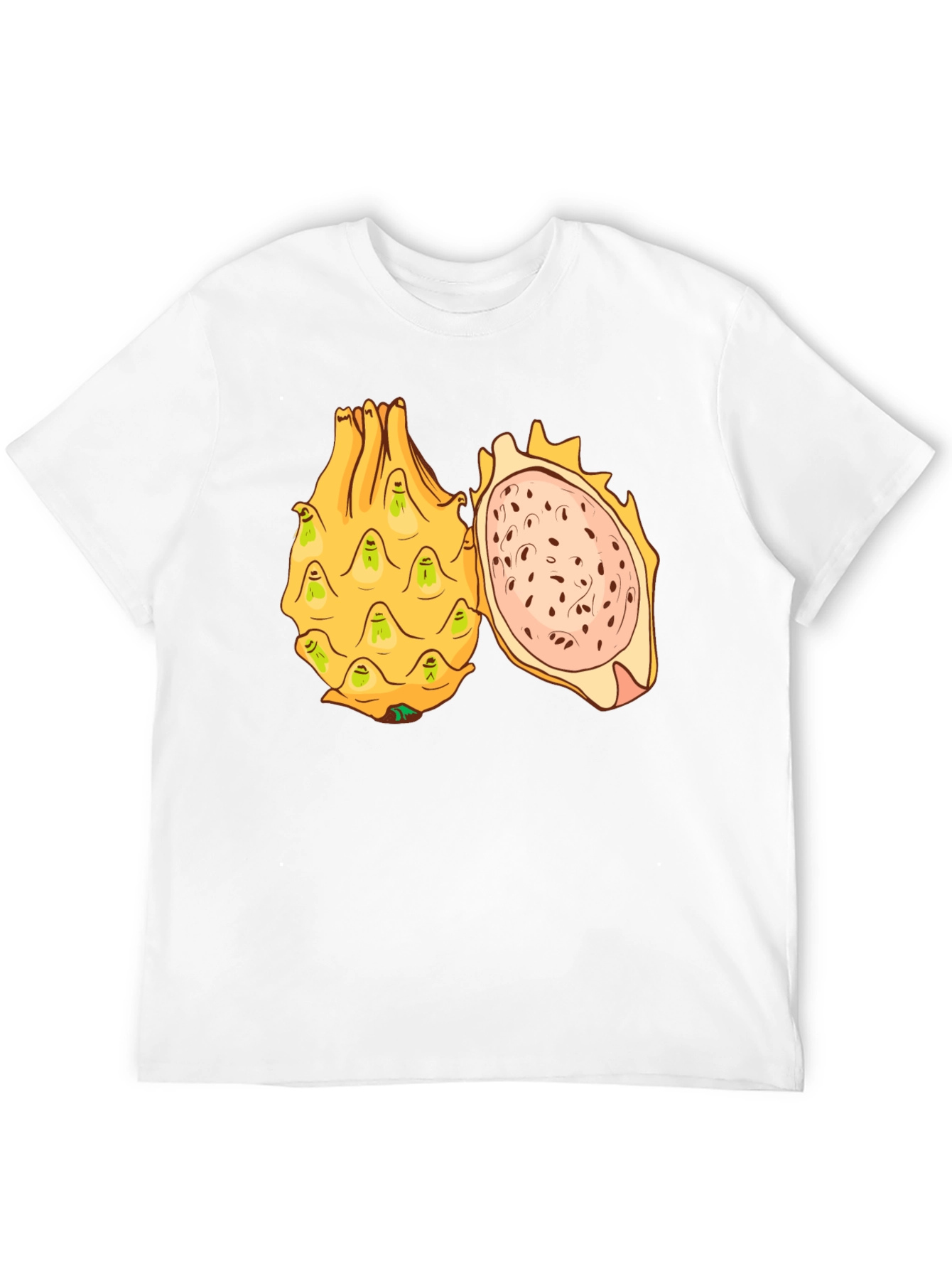 Black Dragon Fruit Graphic T-Shirt - Unique Fruit Design view 12