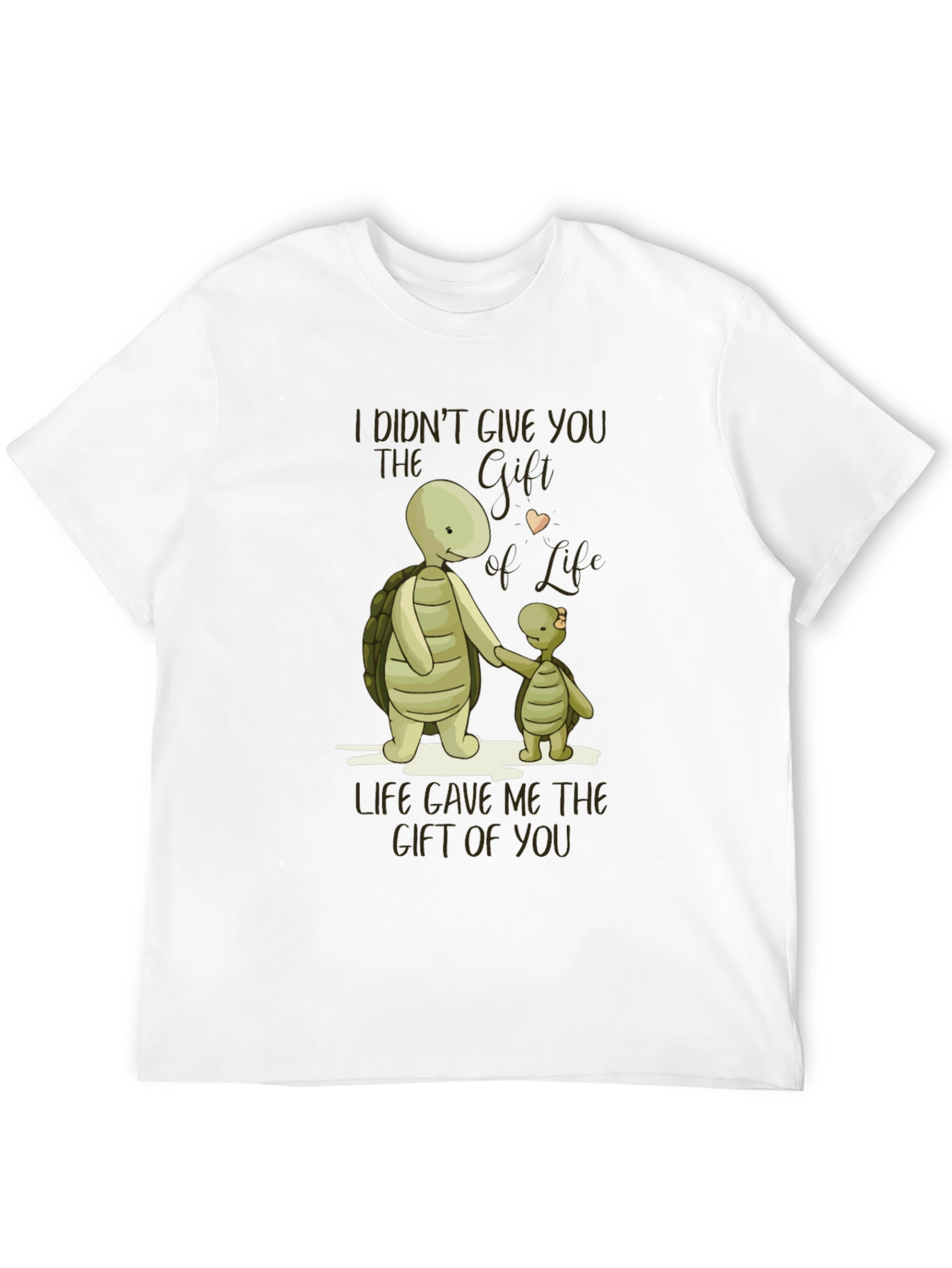 Black Turtle Graphic T-Shirt - "Gift of You" Design view 12