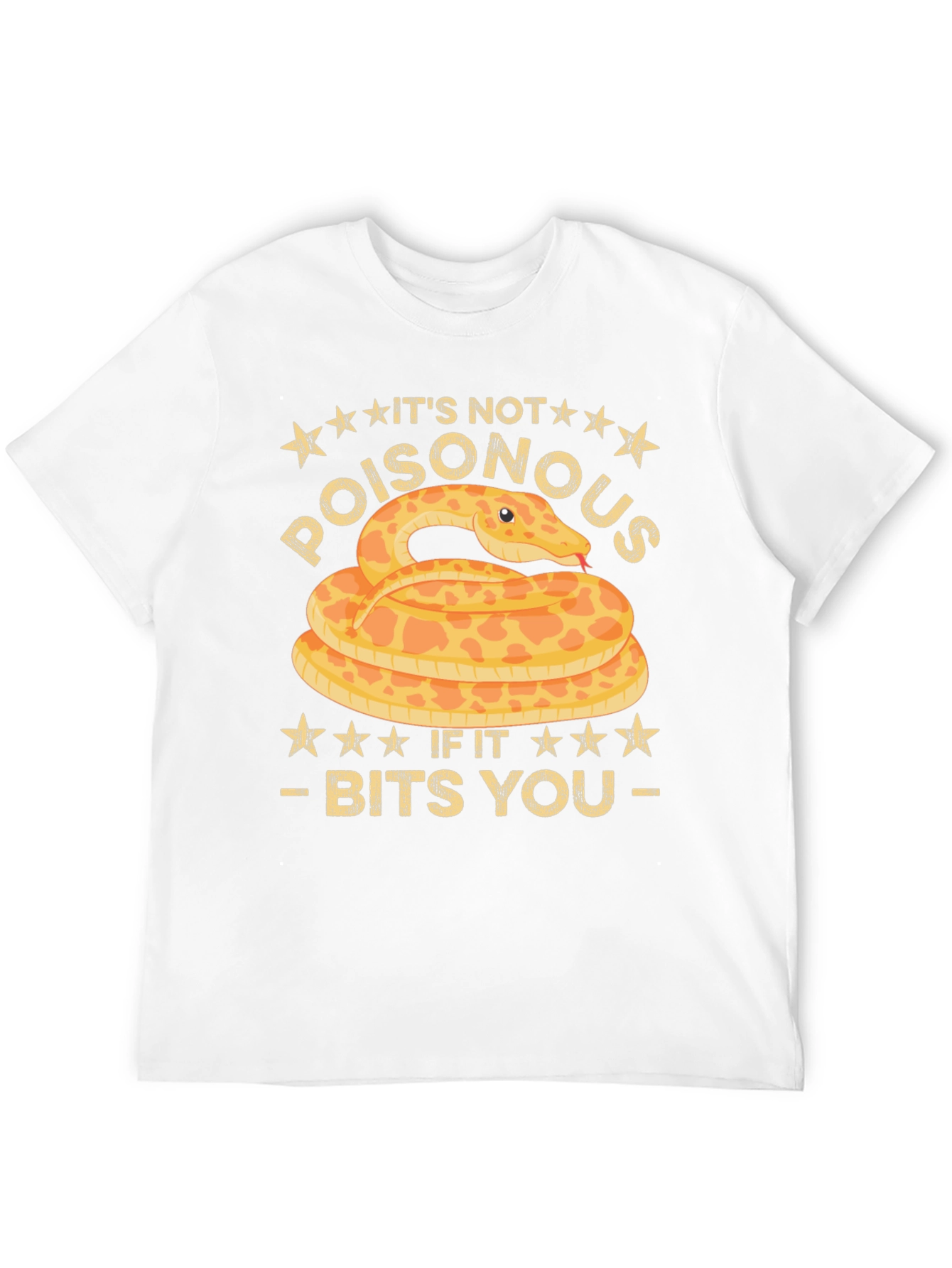 Black Funny Snake Bites T-Shirt - It's Not Poisonous view 12