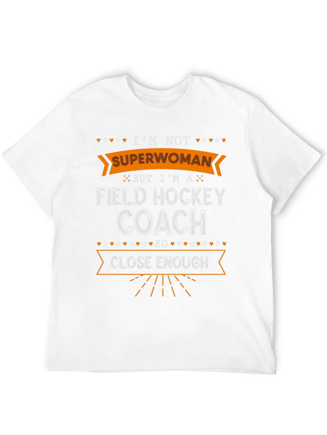 Black Field Hockey Coach T-Shirt - I'm Not Superwoman view 12
