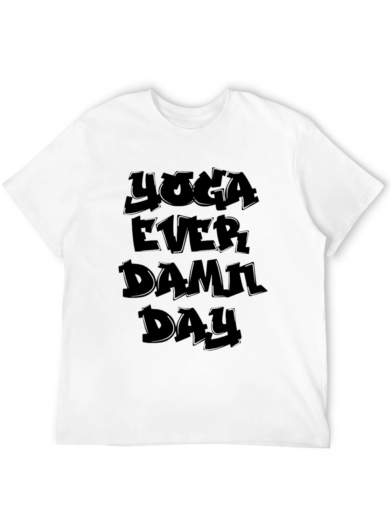Black Yoga Every Damn Day - Black Graphic Tee view 12