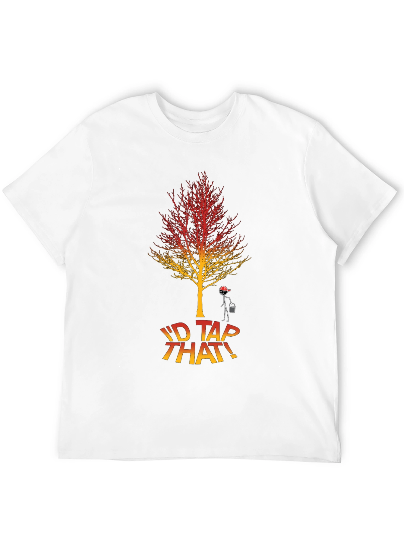Black I'd Tap That Funny Maple Syrup Tree T-Shirt view 12