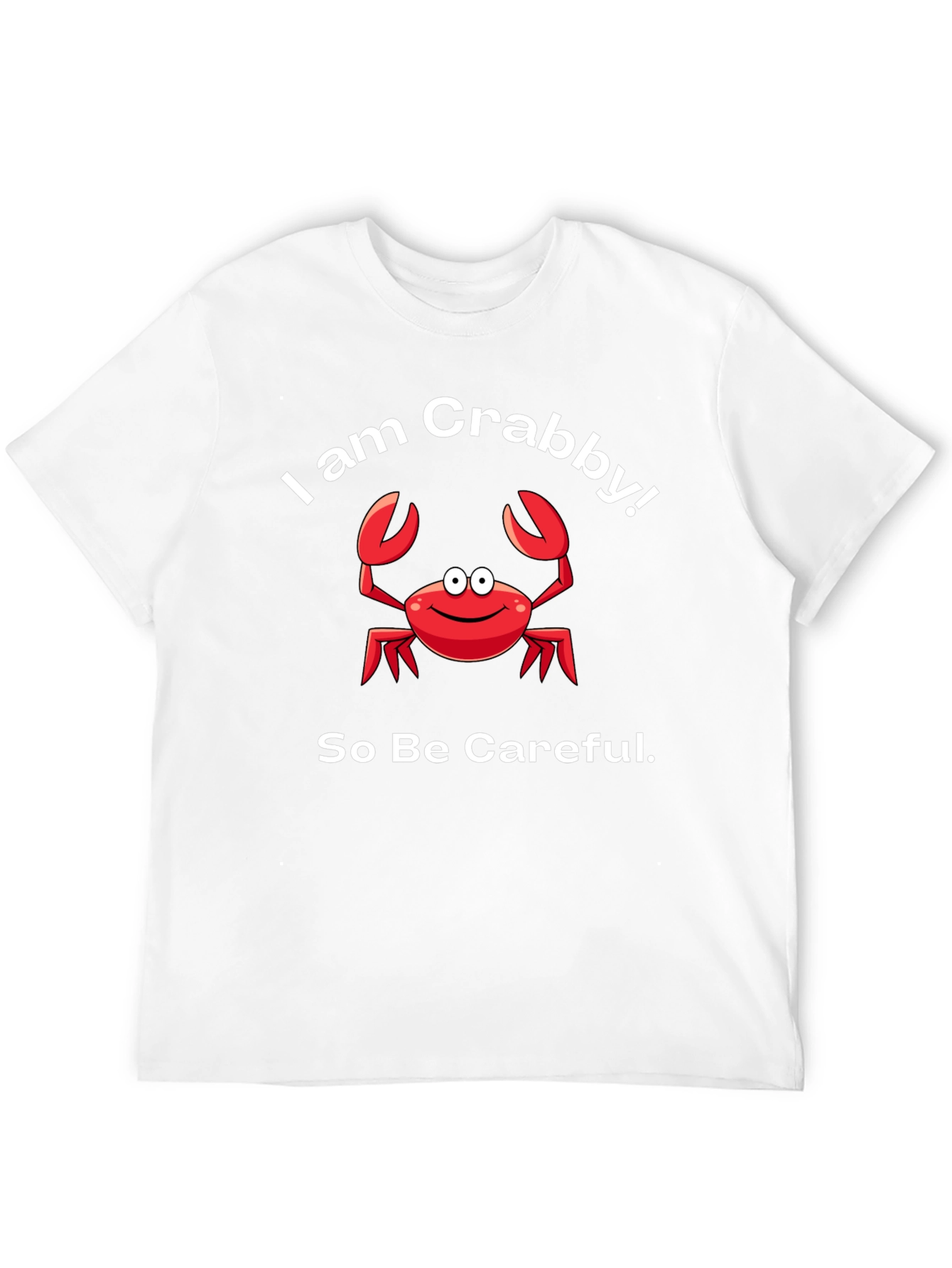 Black I am Crabby! Funny Crab T-Shirt view 12