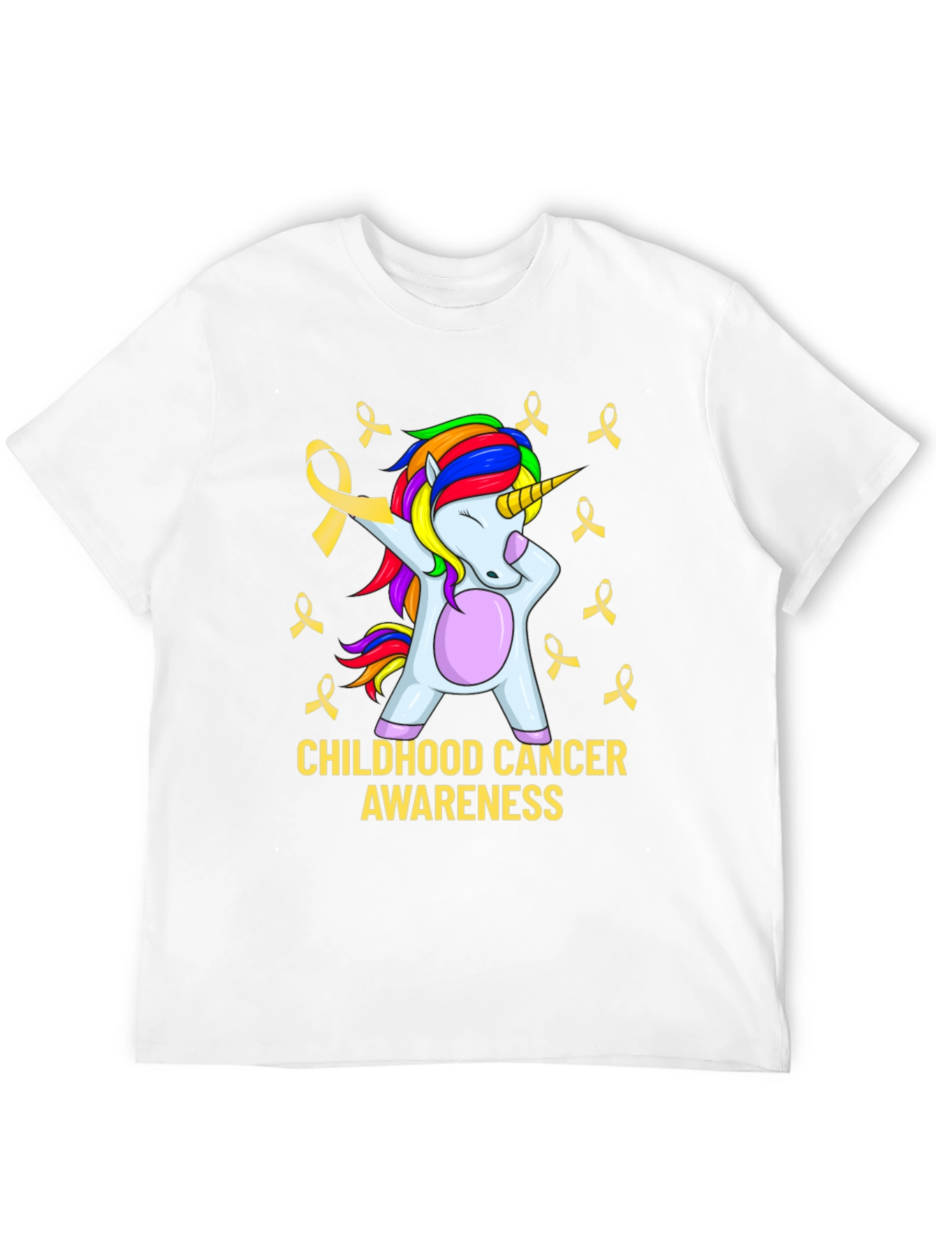 Childhood Cancer Awareness Unicorn T-Shirt - 12