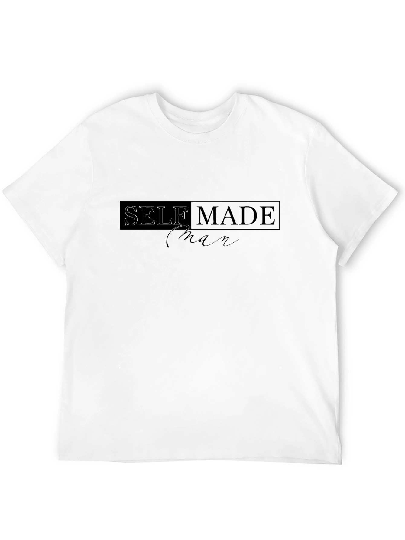 Black Self Made Man Black Graphic T-Shirt view 12