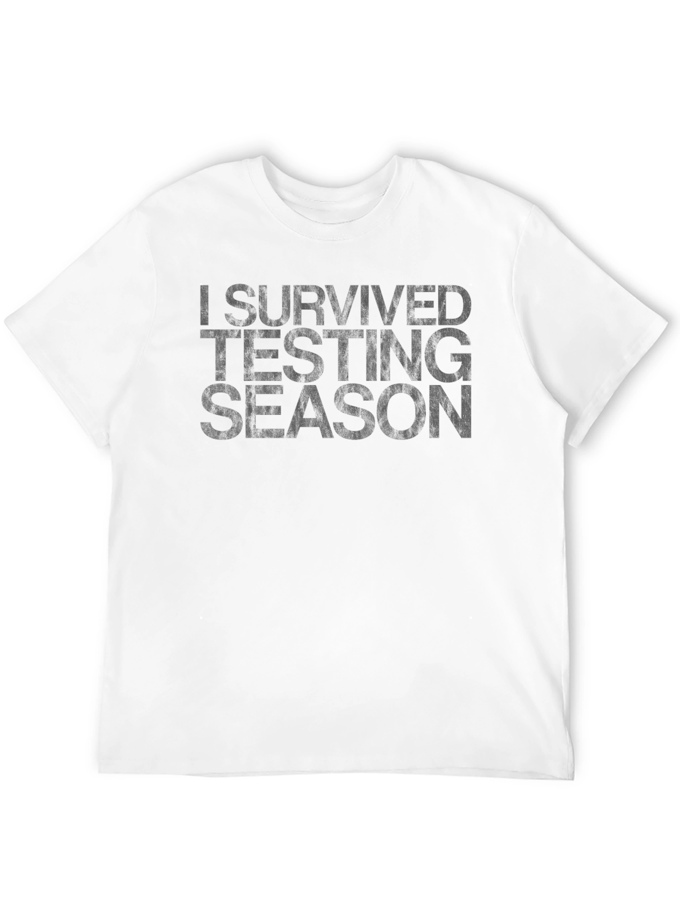 Black I Survived Testing Season Graphic T-Shirt view 12