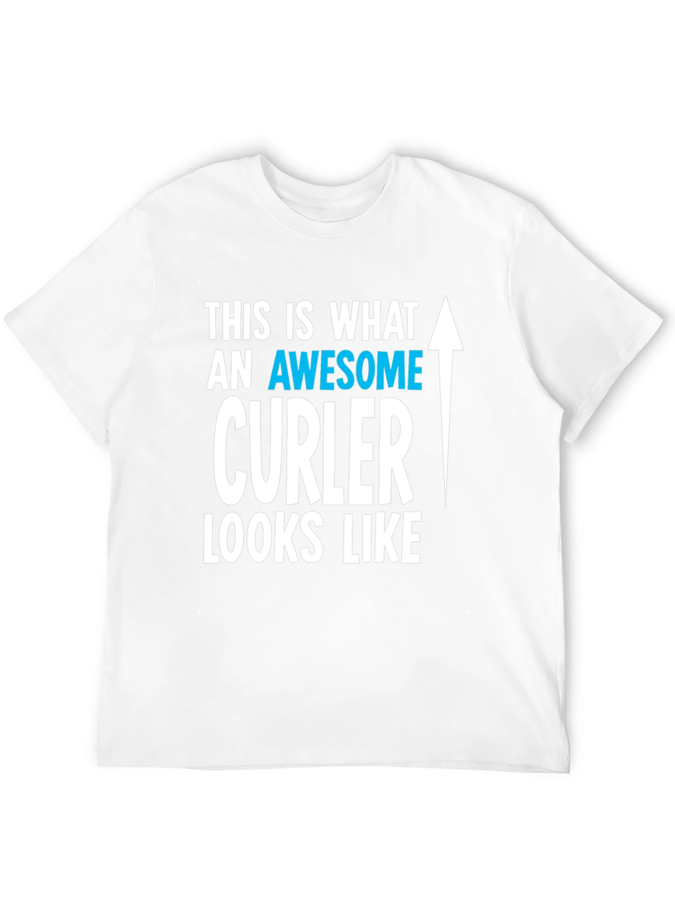Black Awesome Curler T-Shirt | Curling Fan Tee view 12