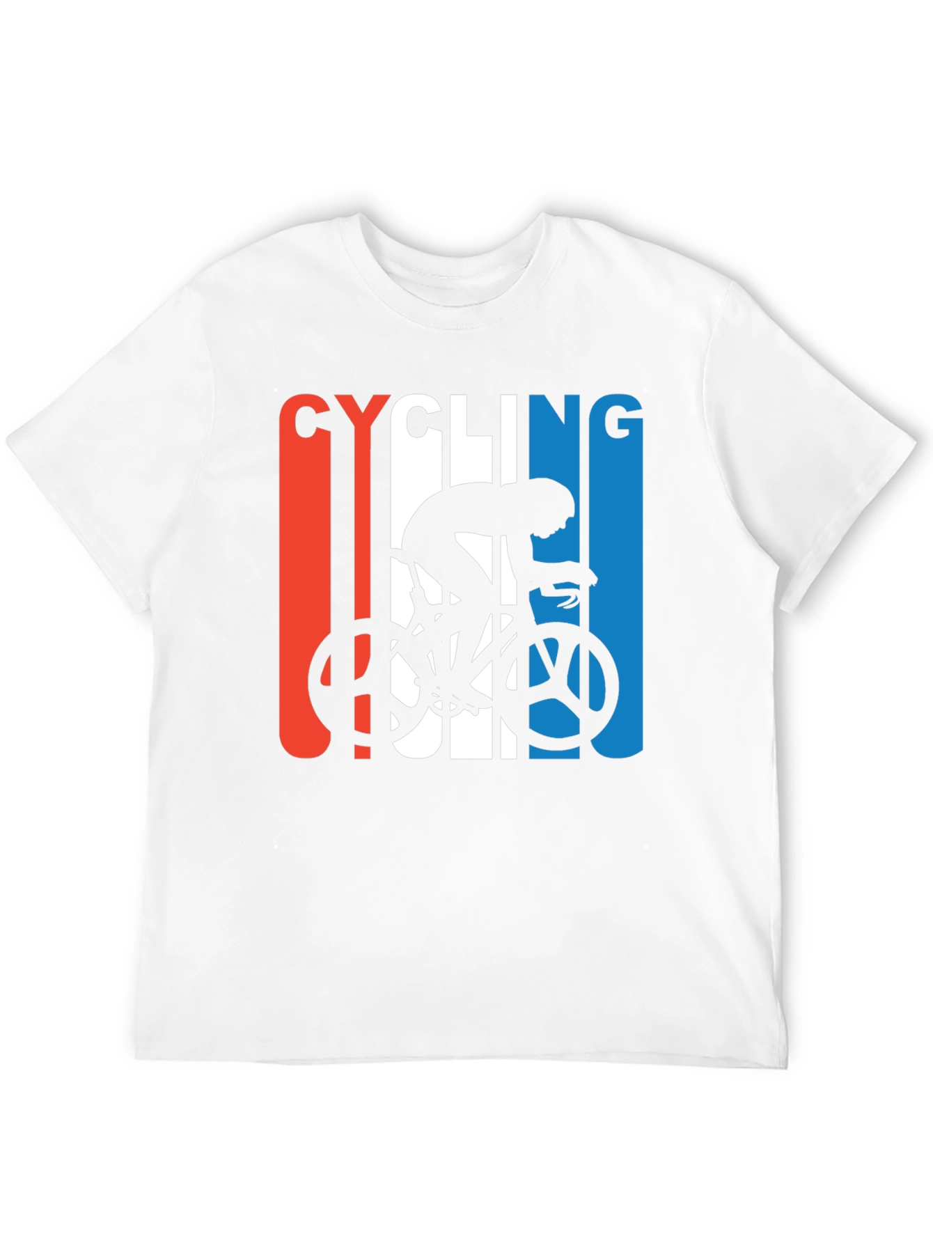 Black Cycling Silhouette Graphic T-Shirt view 12