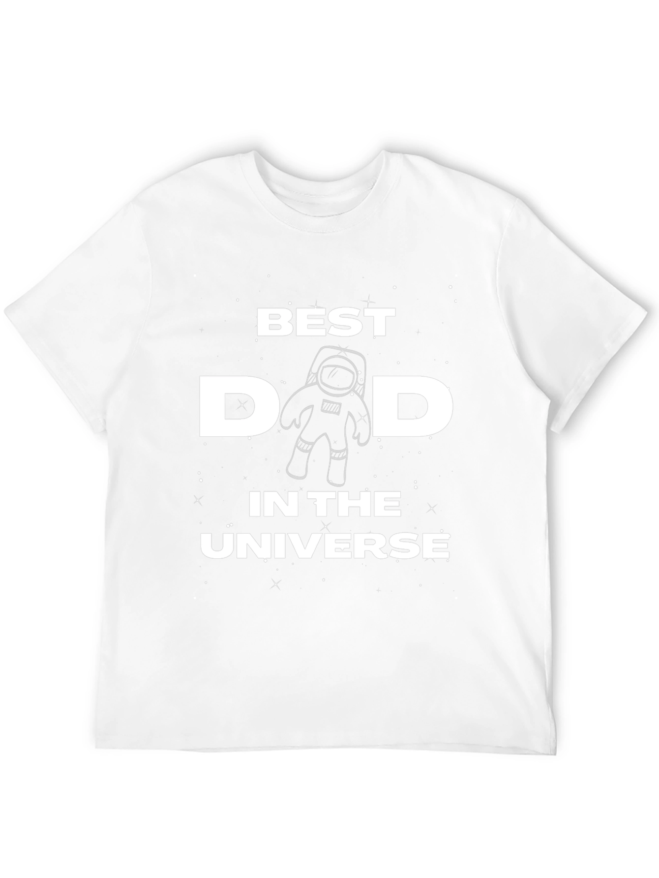 Black Best Dad in the Universe T-Shirt view 12