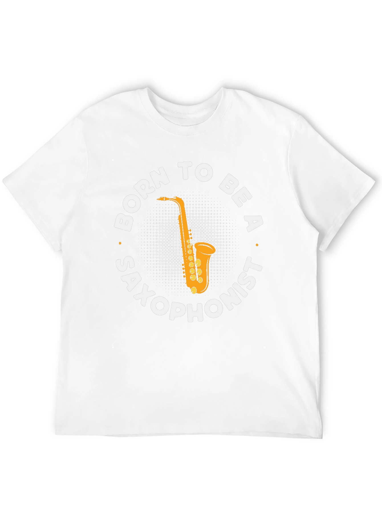 Black Born to Be a Saxophonist T-Shirt view 12