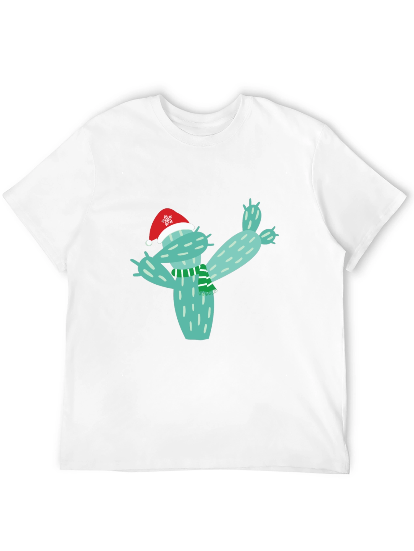 Black Festive Cactus T-Shirt - Holiday Cheer view 12