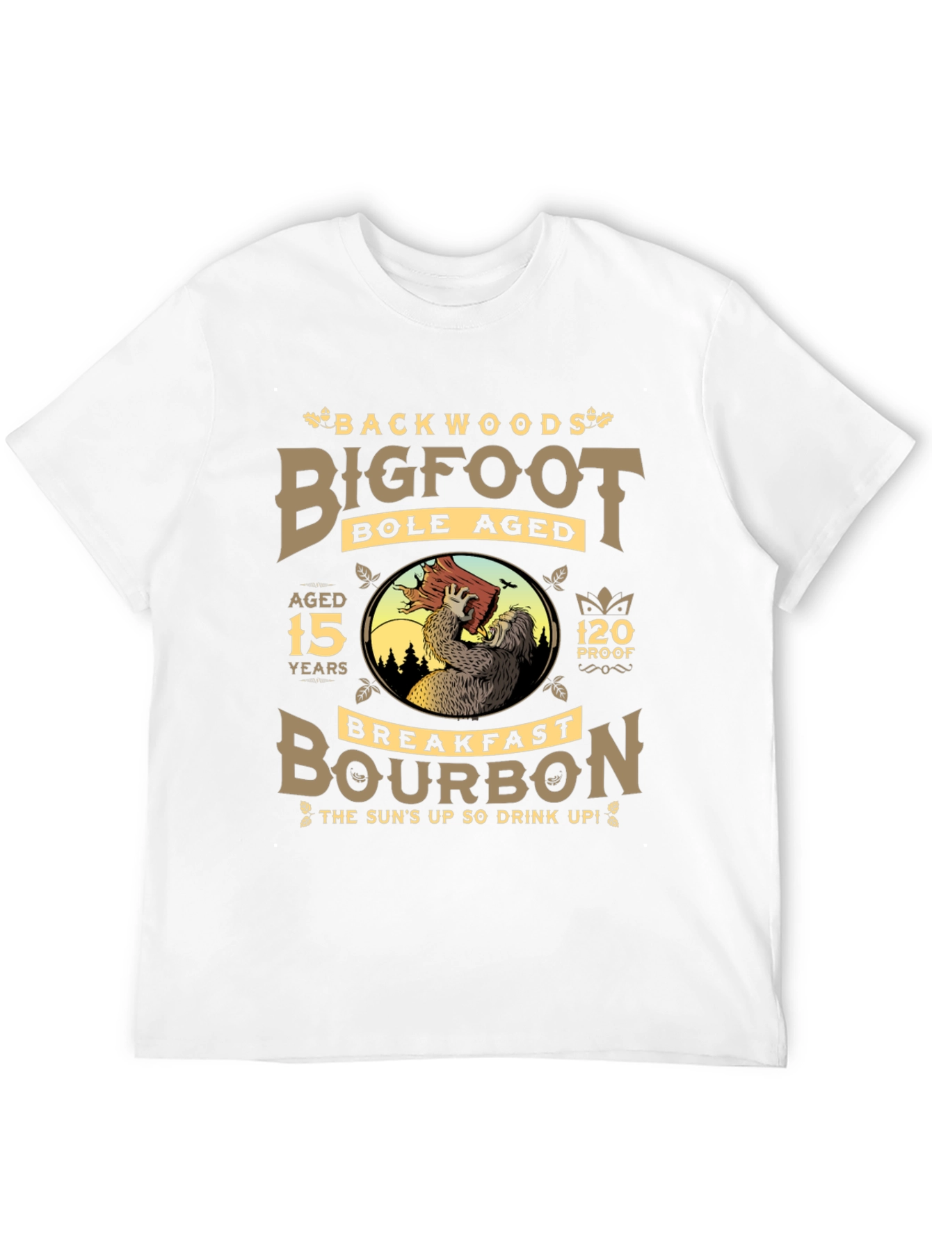 Black Backwoods Bigfoot Bourbon Black T-Shirt view 12