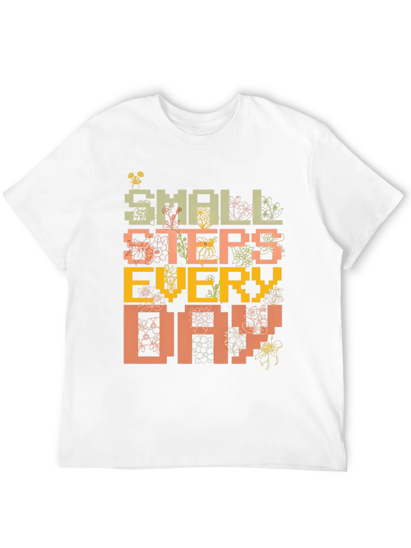 Black Small Steps Everyday Graphic Tee - Black view 12