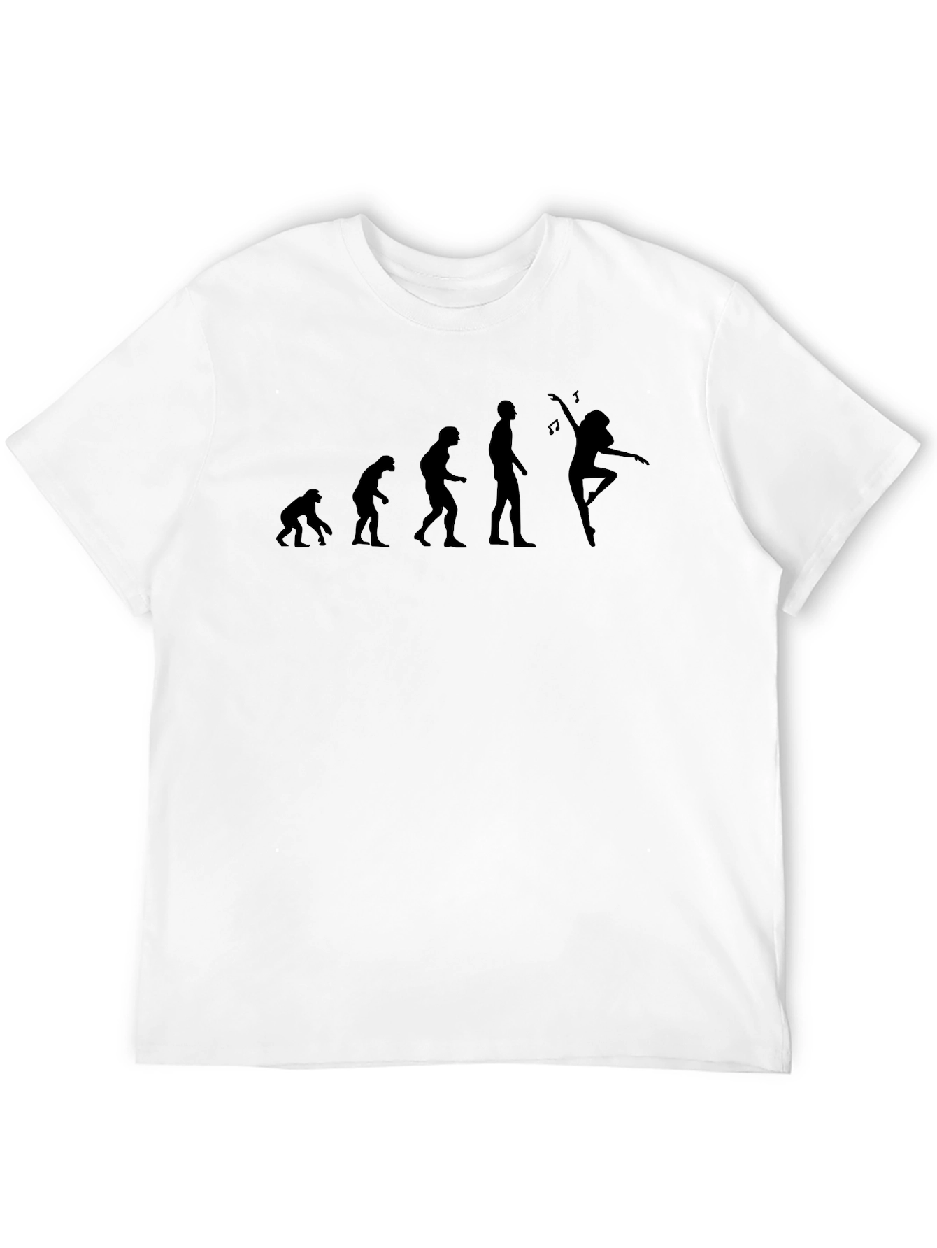 Black Evolution of Dance T-Shirt - Black Cotton Tee view 12
