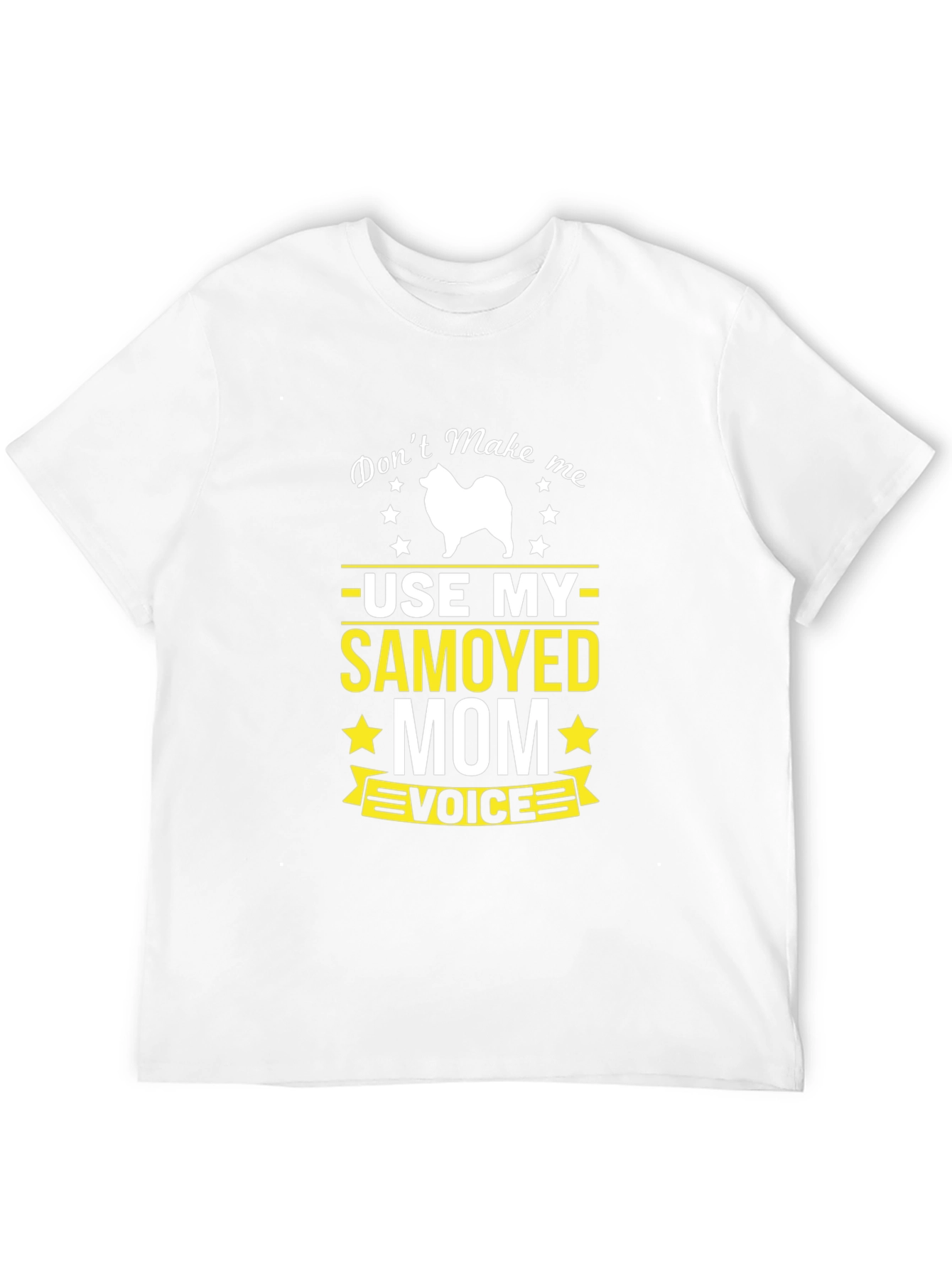 Black Samoyed Mom Voice T-Shirt - Funny Dog Lover Tee view 12