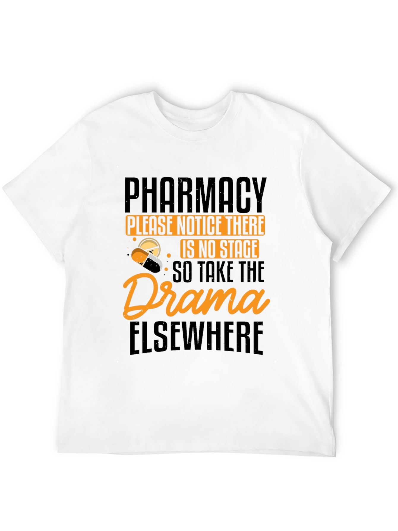 Black Pharmacy No Drama T-Shirt view 12