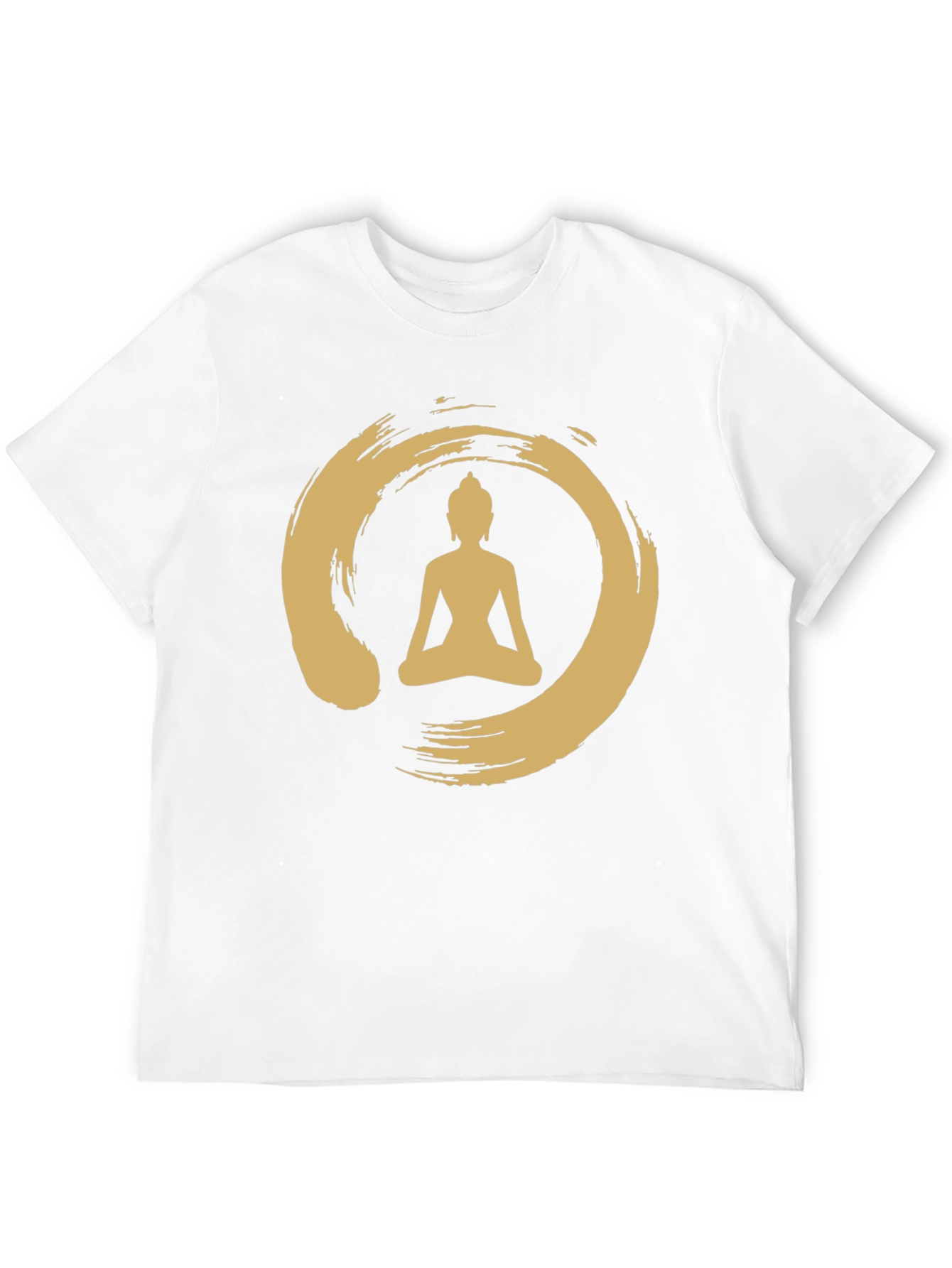 Black Enso Zen Circle Buddha T-Shirt - Black view 12