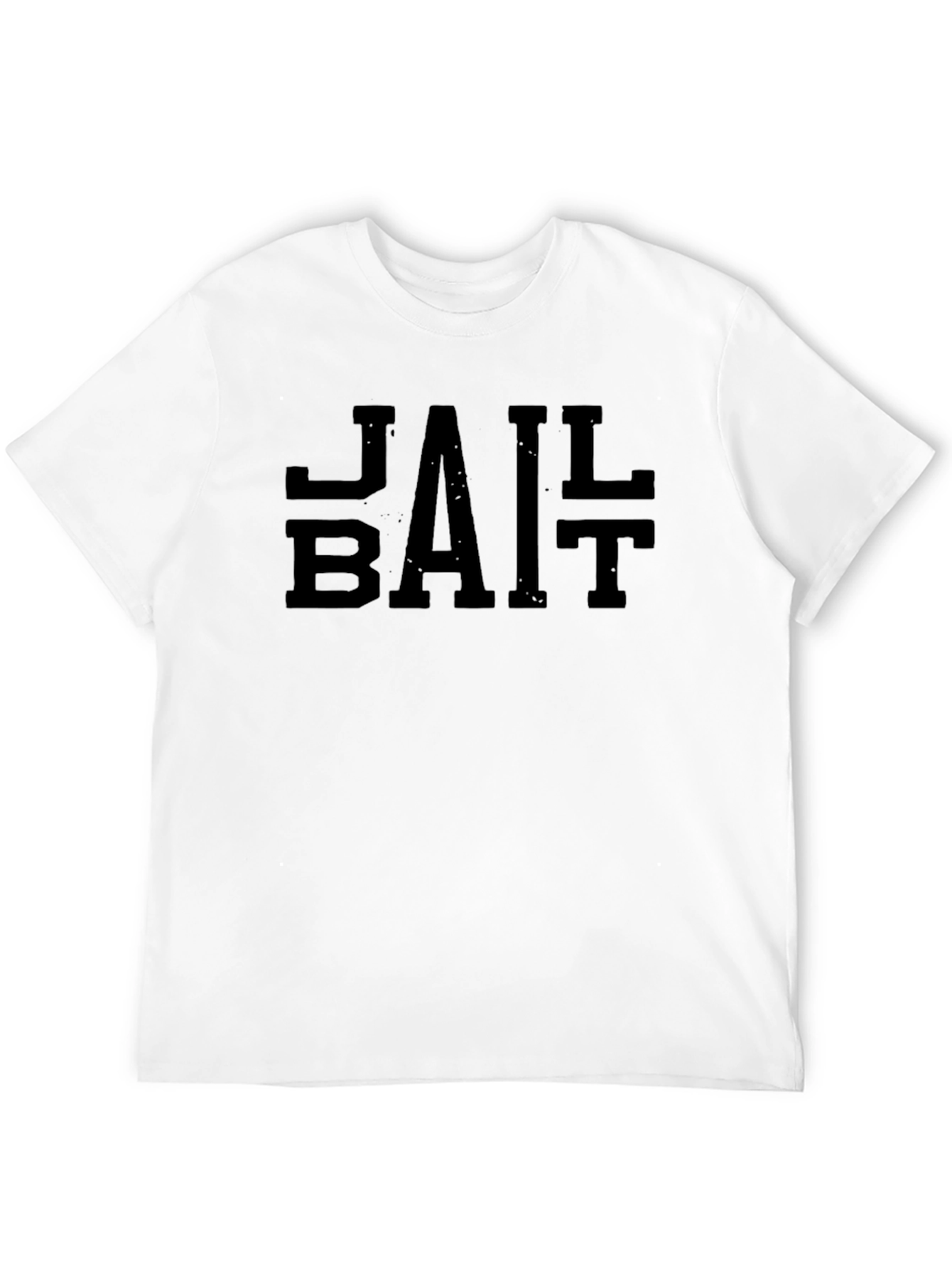 Black Edgy Black Jail Bait Graphic T-Shirt view 12