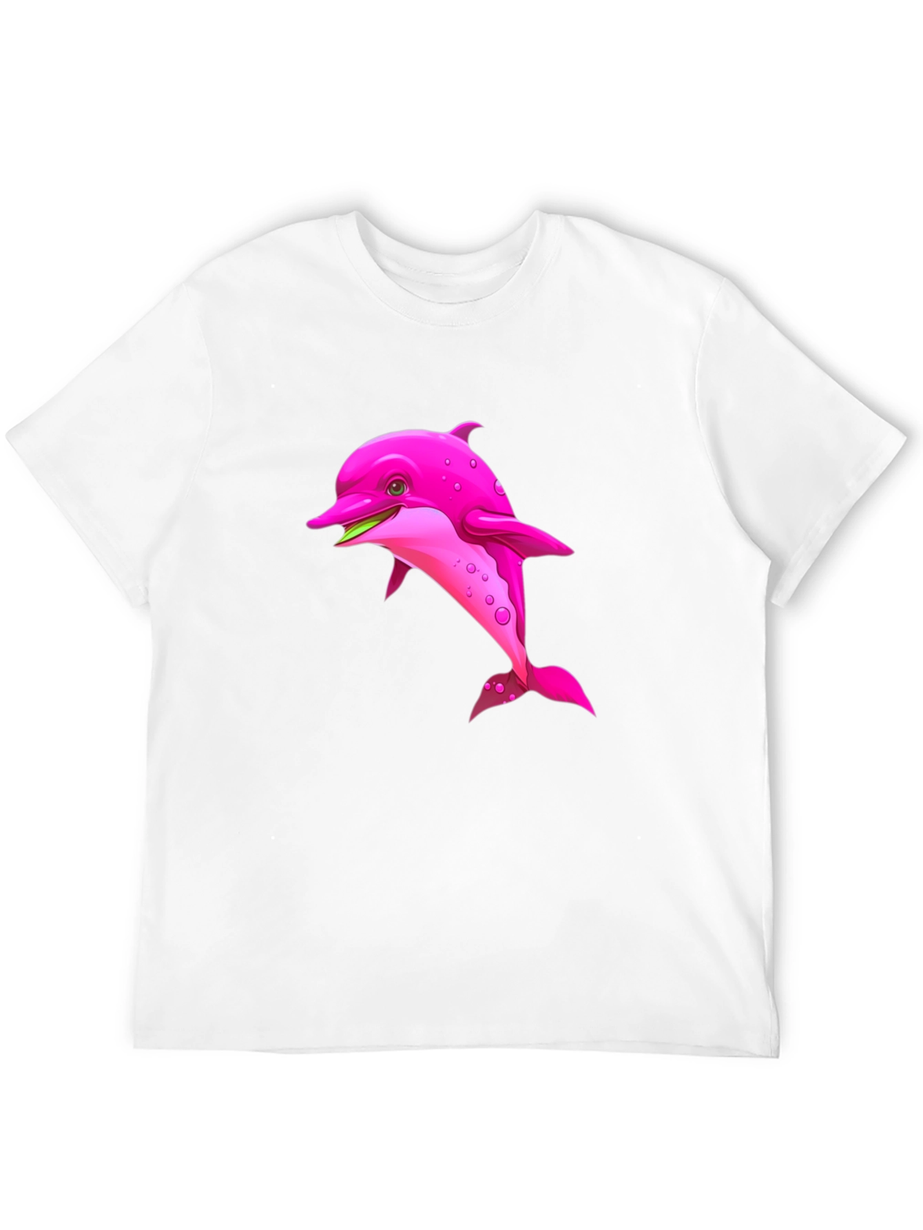 Black Pink Dolphin Graphic Black T-Shirt view 12
