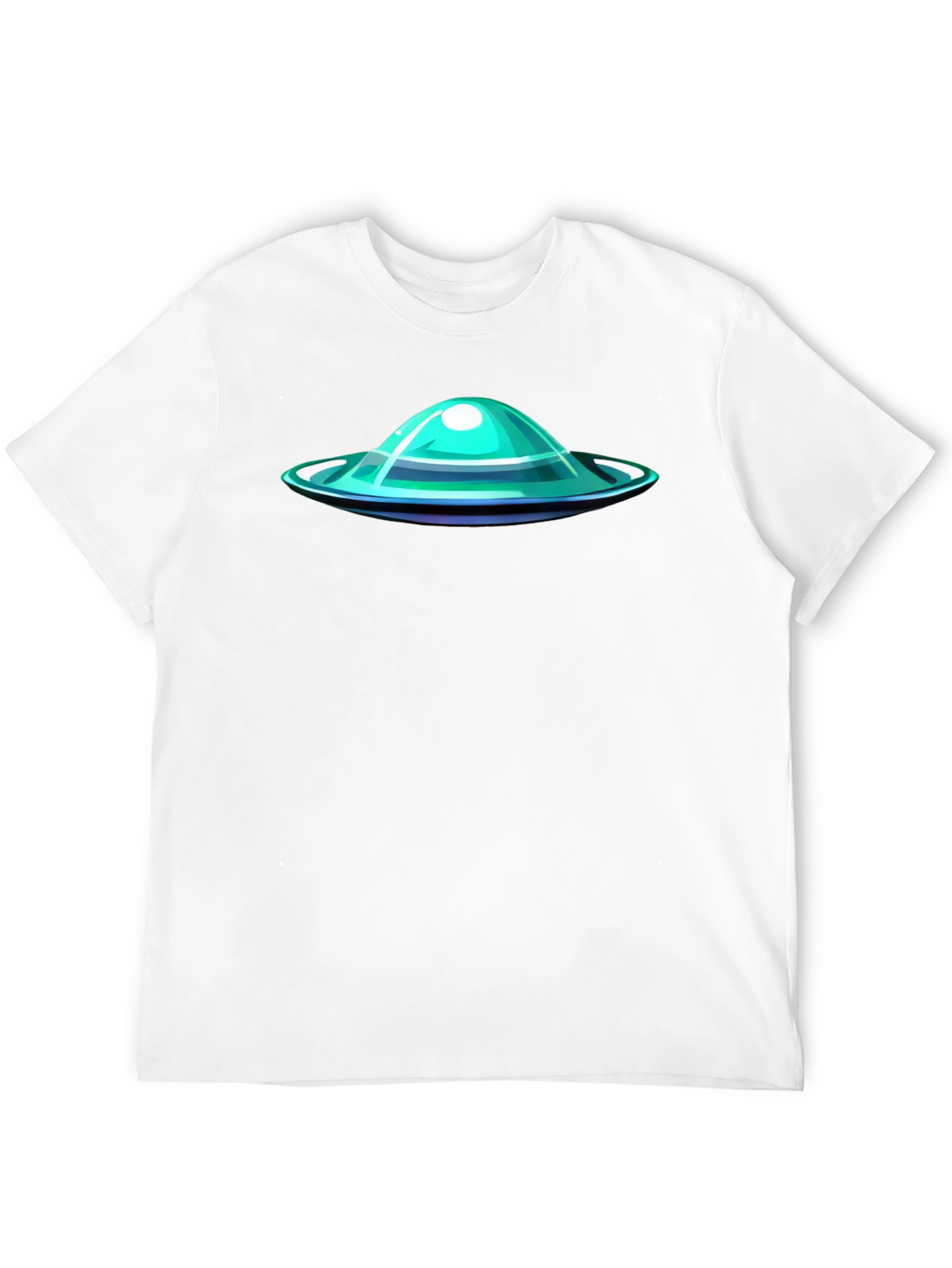 Black UFO Graphic Tee - Black Casual T-Shirt view 12