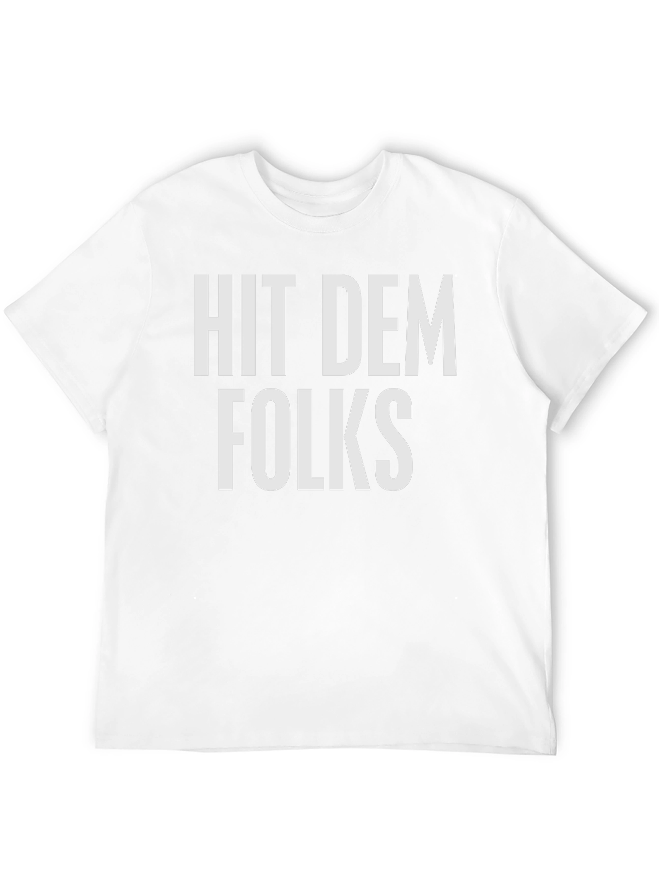 Black Hit Dem Folks Graphic Tee - Black Cotton Blend view 12